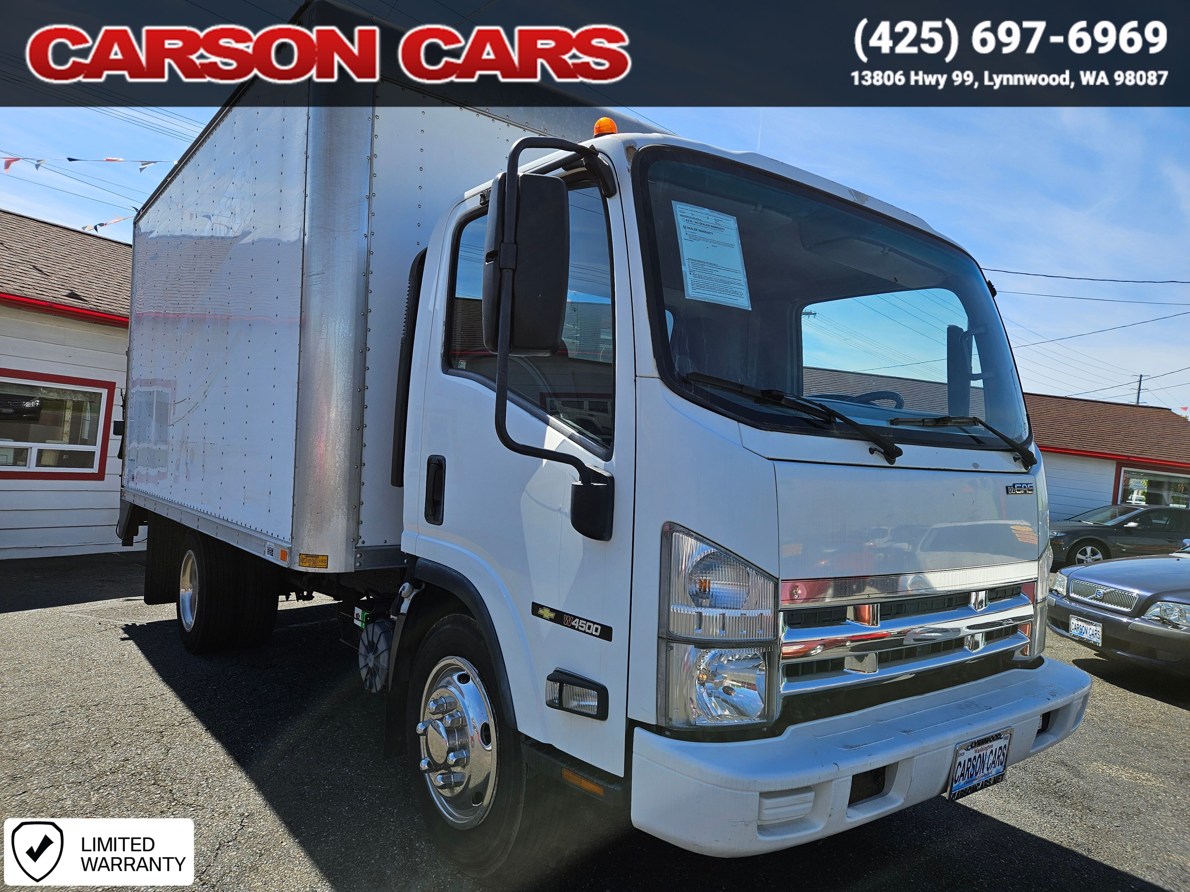 2008 White Chevrolet Medium Duty W-Series for Sale In Lynnwood WA - Everett WA - Seattle WA at Carson Cars Stock 35200 VIN 4KBC4W1N88J802918