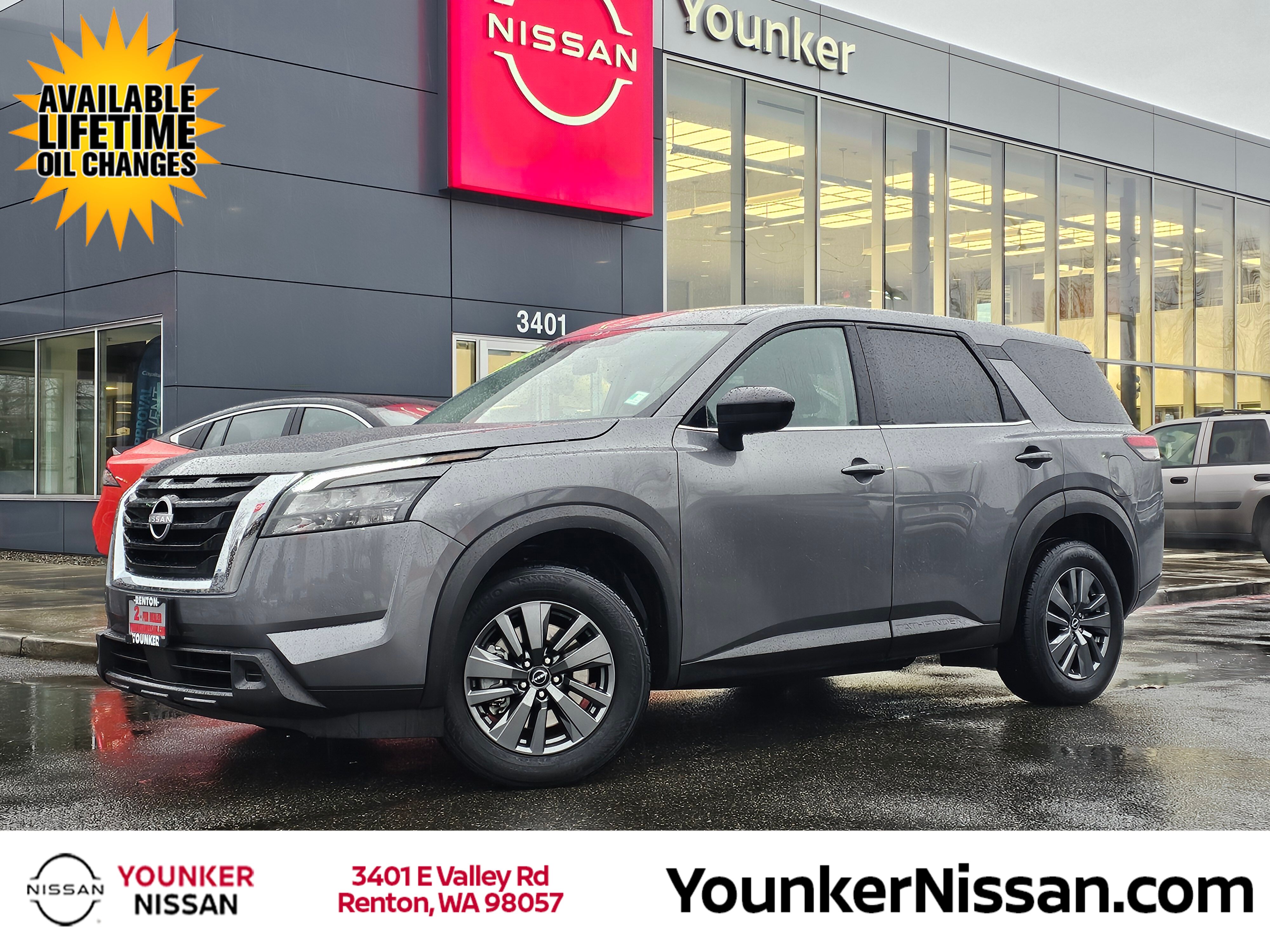 Gray (Gun Metallic) 2024 Nissan Pathfinder S 4WD SUV / Crossover All-Wheel Drive 9-Speed Automatic