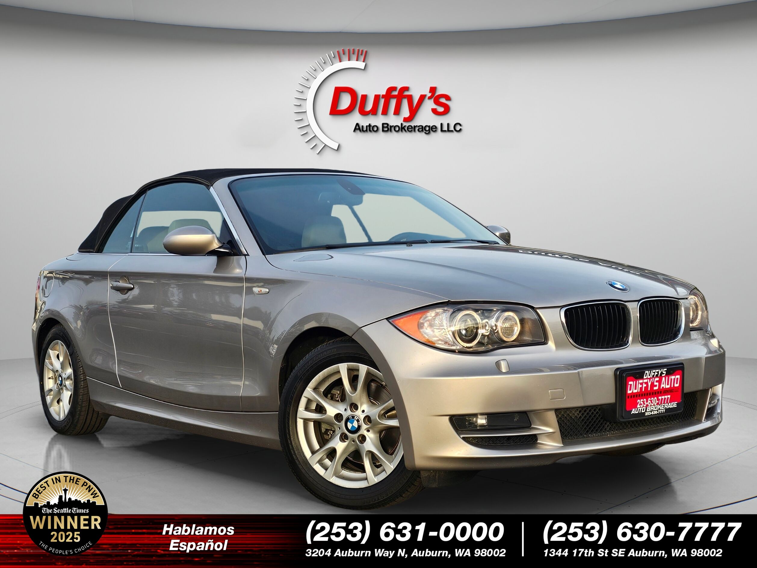 2009 BMW 1 Series 128i Convertible RWD