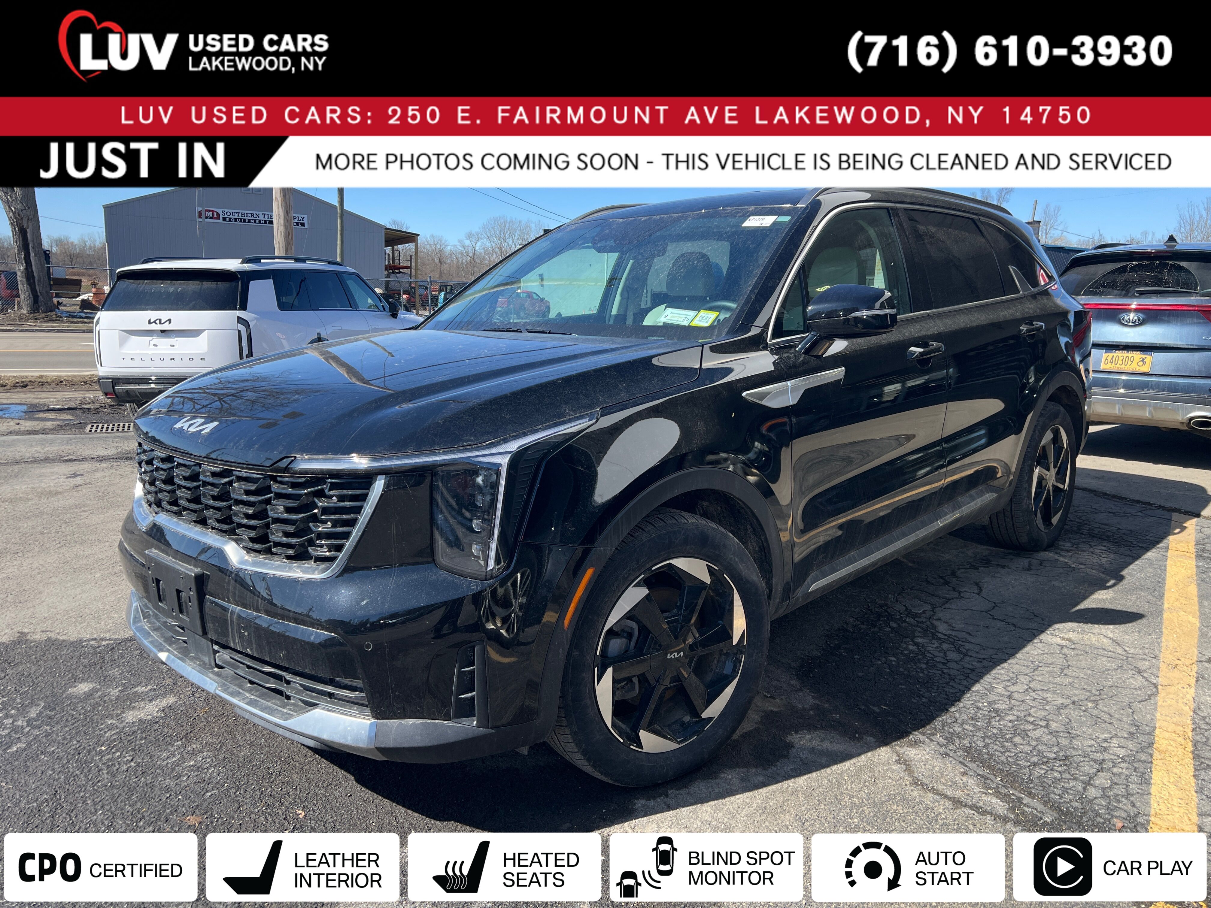 Black 2025 Kia Sorento Hybrid EX AWD SUV / Crossover All-Wheel Drive Automatic