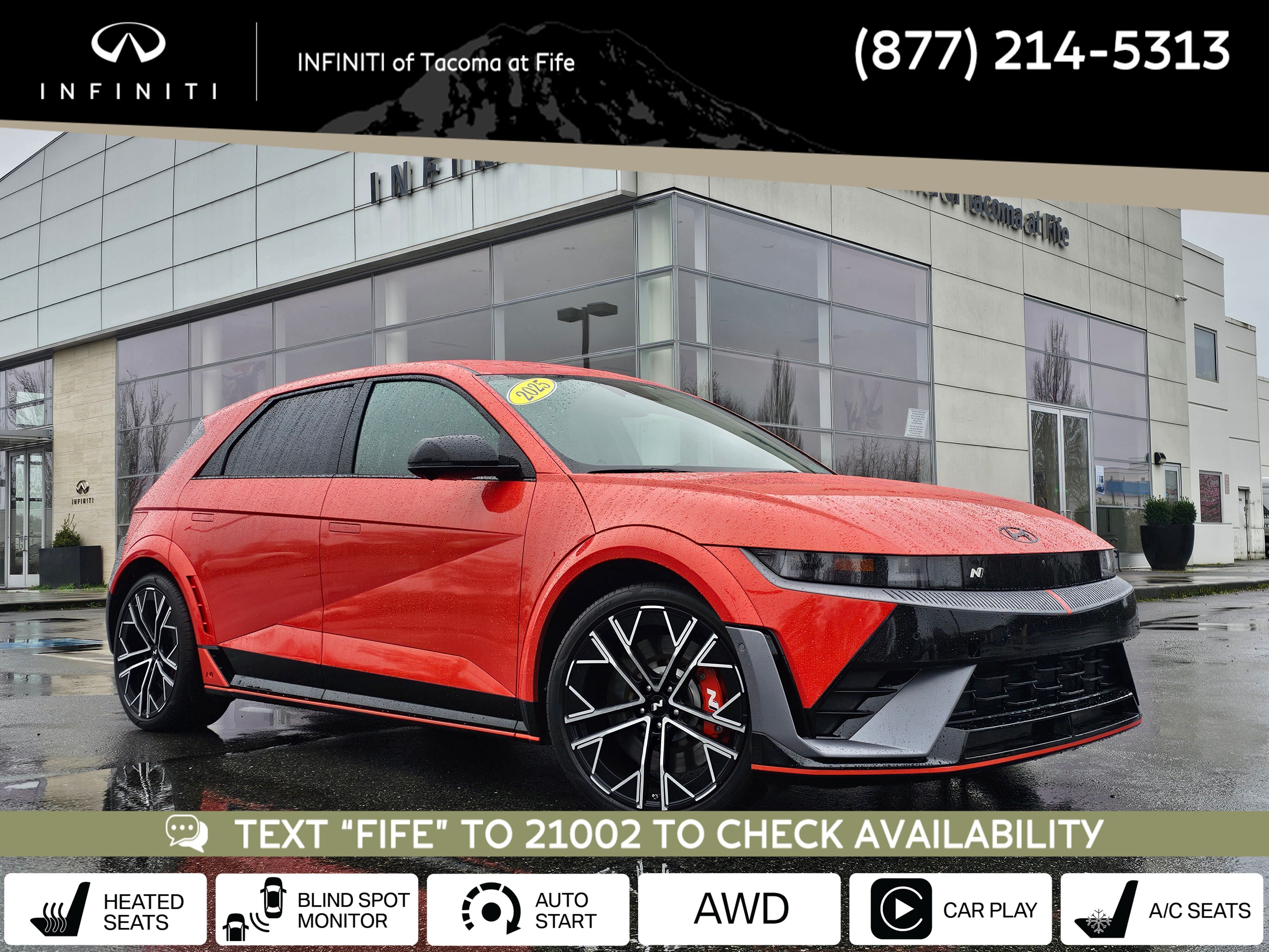 Soultronic Orange 2025 Hyundai Ioniq 5 N AWD SUV / Crossover All-Wheel Drive 1-Speed Automatic