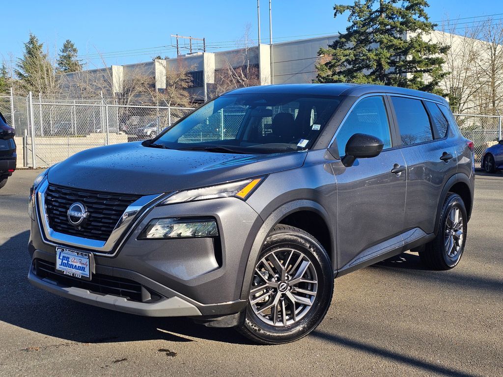 Gray (Gun Metallic) 2023 Nissan Rogue S AWD SUV / Crossover All-Wheel Drive Continuously Variable Transmission