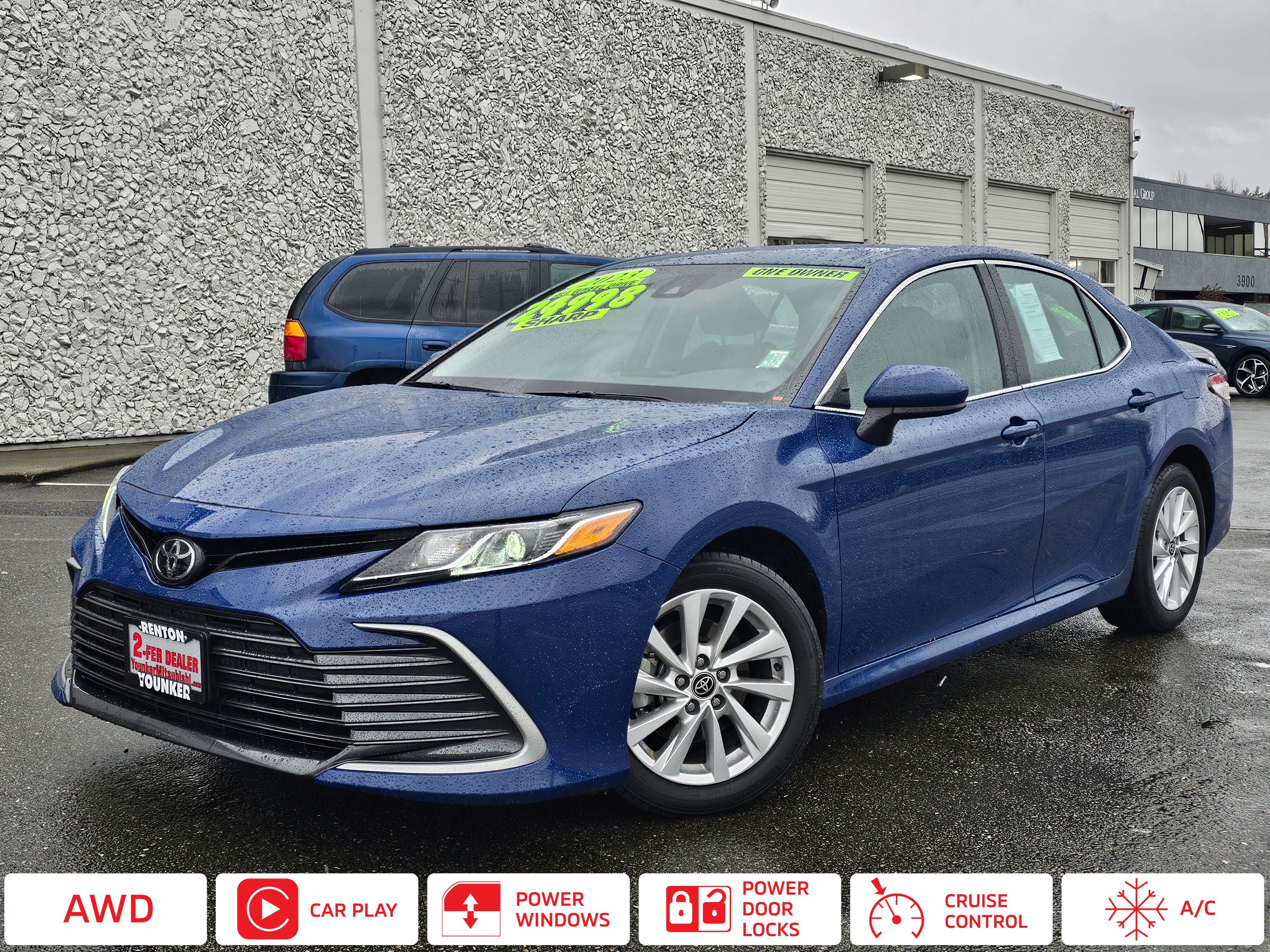 Reservoir Blue 2023 Toyota Camry LE AWD Sedan All-Wheel Drive 8-Speed Automatic