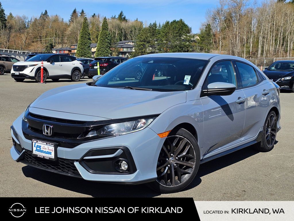 Sonic Gray Pearl 2020 Honda Civic Hatchback Sport FWD Hatchback Front-Wheel Drive Continuously Variable Transmission