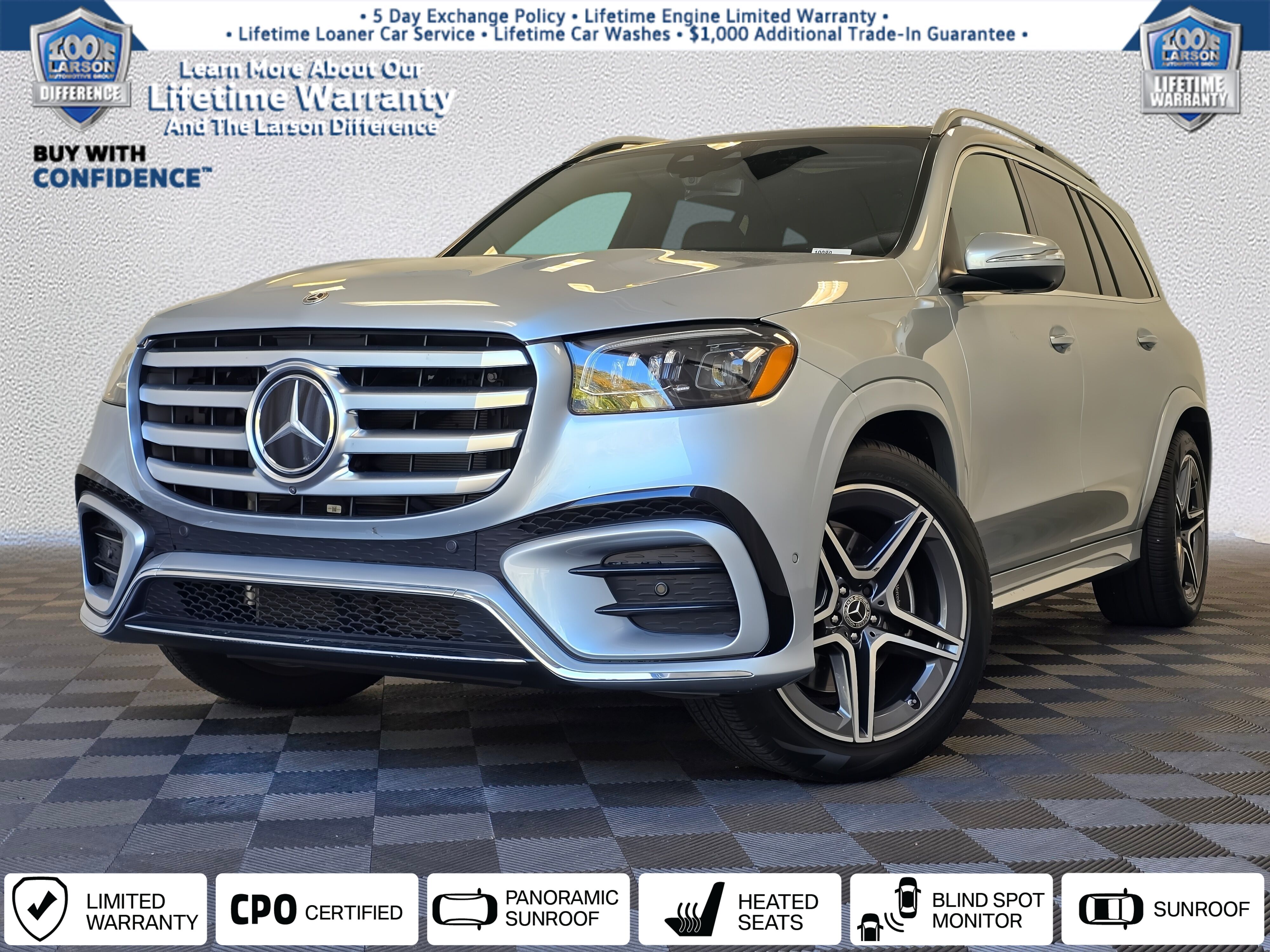 Cirrus Silver Metallic 2024 Mercedes-Benz GLS 450 4MATIC SUV / Crossover All-Wheel Drive 9-Speed Automatic