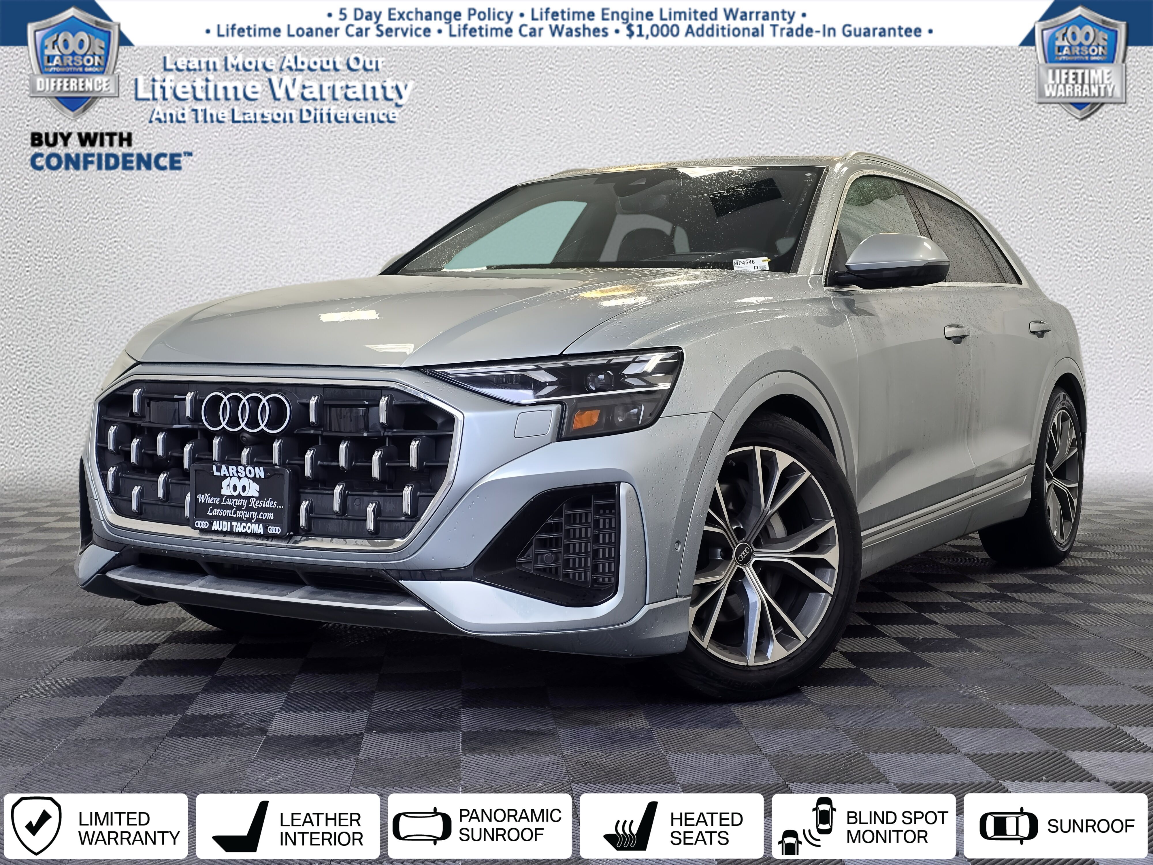 Satellite Silver Metallic 2024 Audi Q8 quattro Prestige 55 TFSI SUV / Crossover All-Wheel Drive 8-Speed Automatic