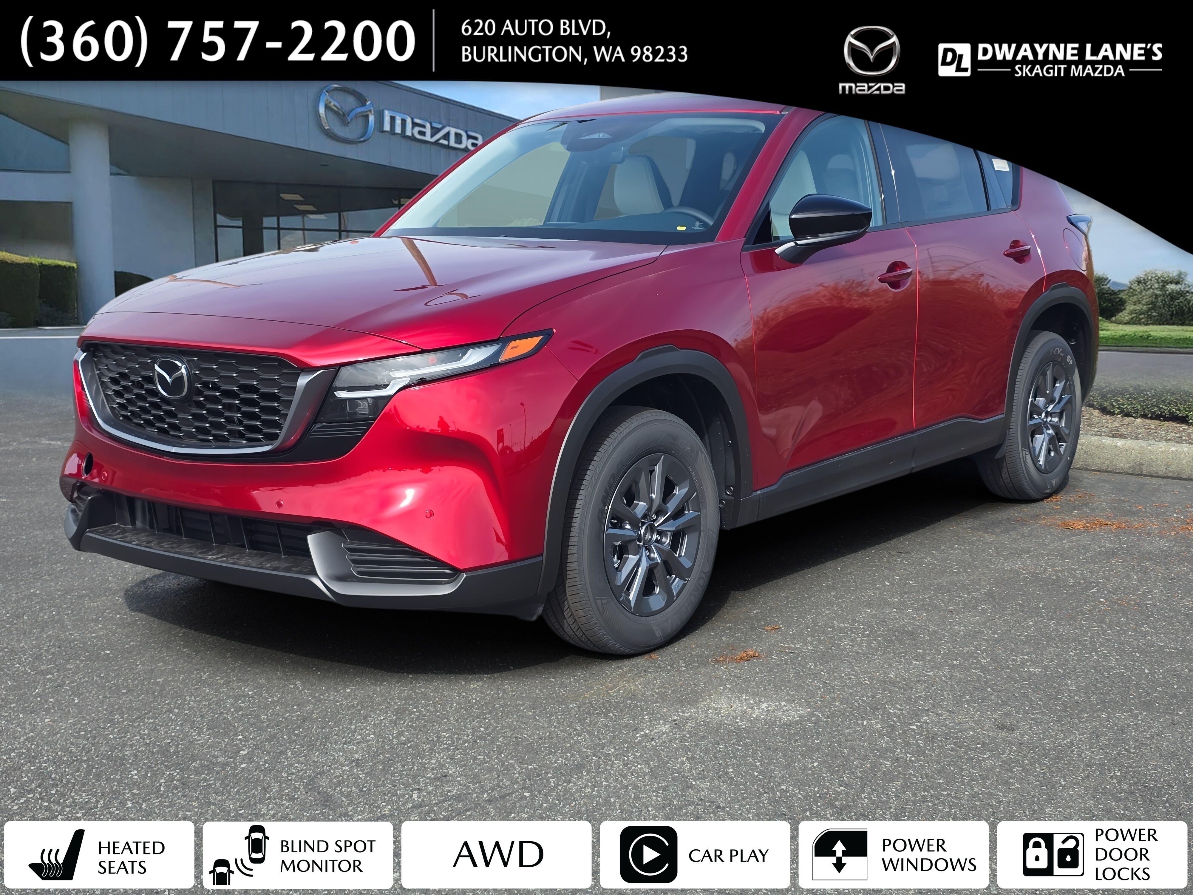 Soul Red Crystal Metallic 2026 Mazda CX-5 2.5 S Select AWD SUV / Crossover All-Wheel Drive 6-Speed Automatic