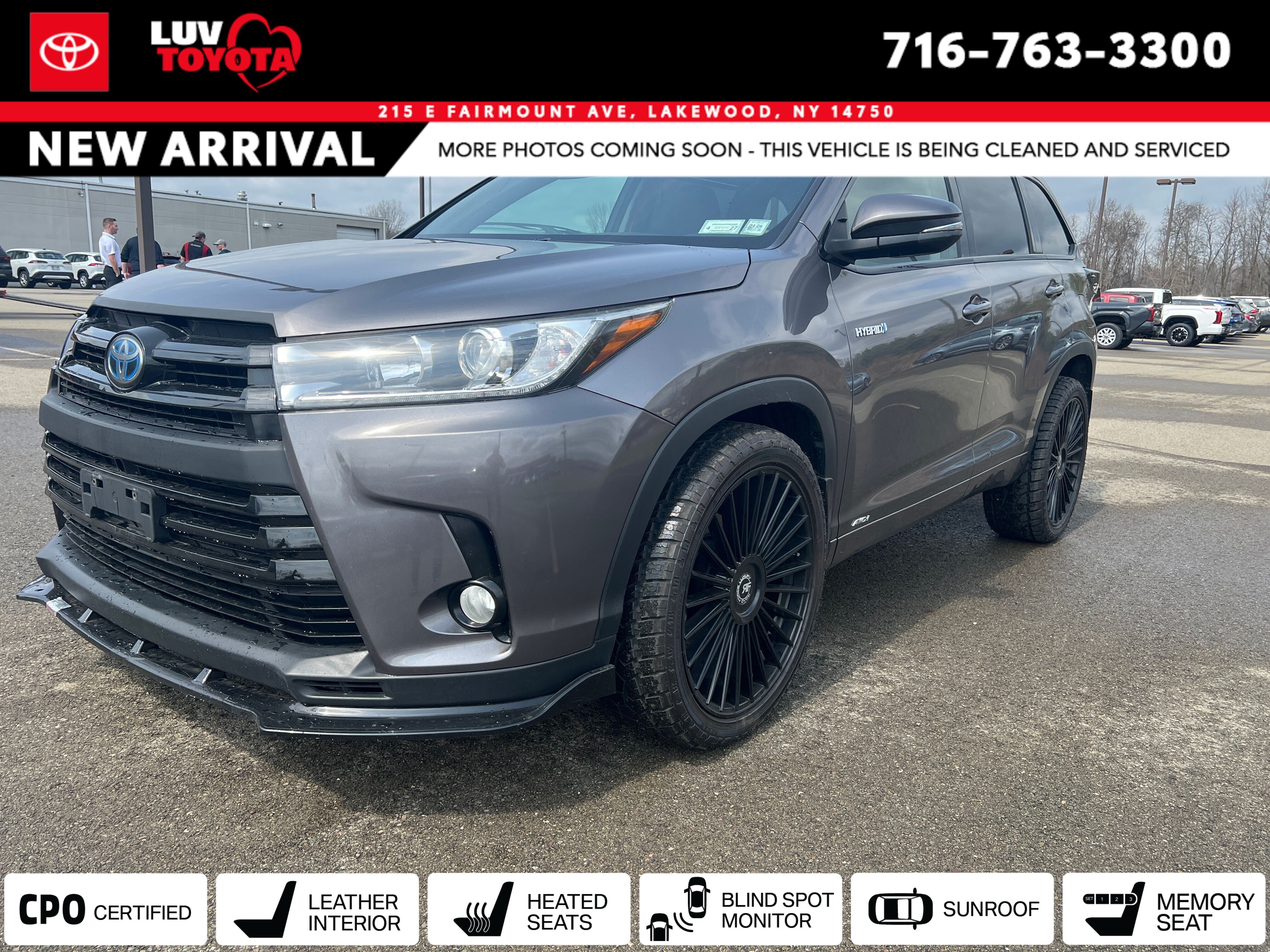 Predawn Gray Mica 2017 Toyota Highlander Hybrid Limited SUV / Crossover All-Wheel Drive Continuously Variable Transmission