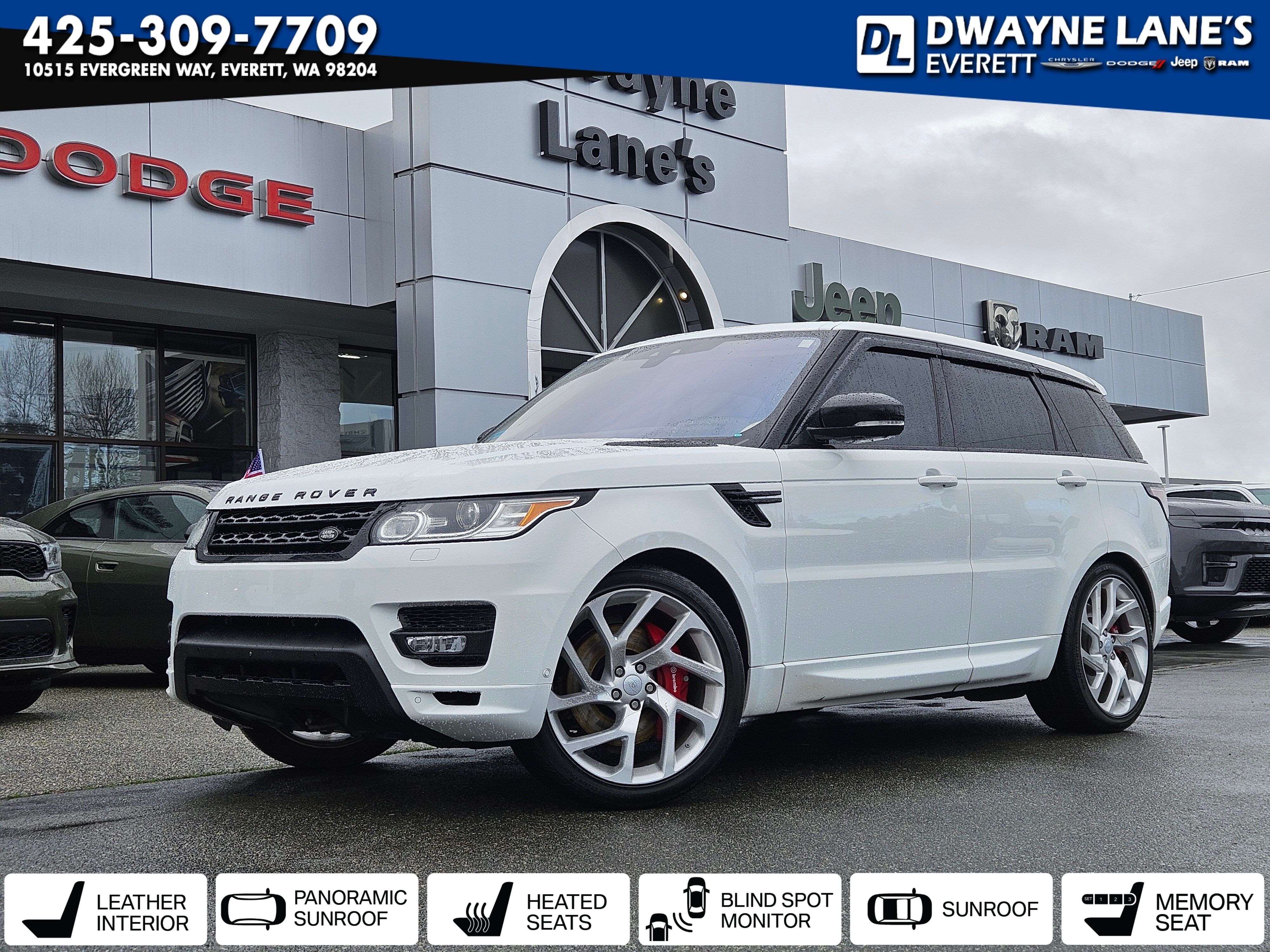 Fuji White 2017 Land Rover Range Rover Sport V6 HSE Dynamic 4WD SUV / Crossover All-Wheel Drive 8-Speed Automatic