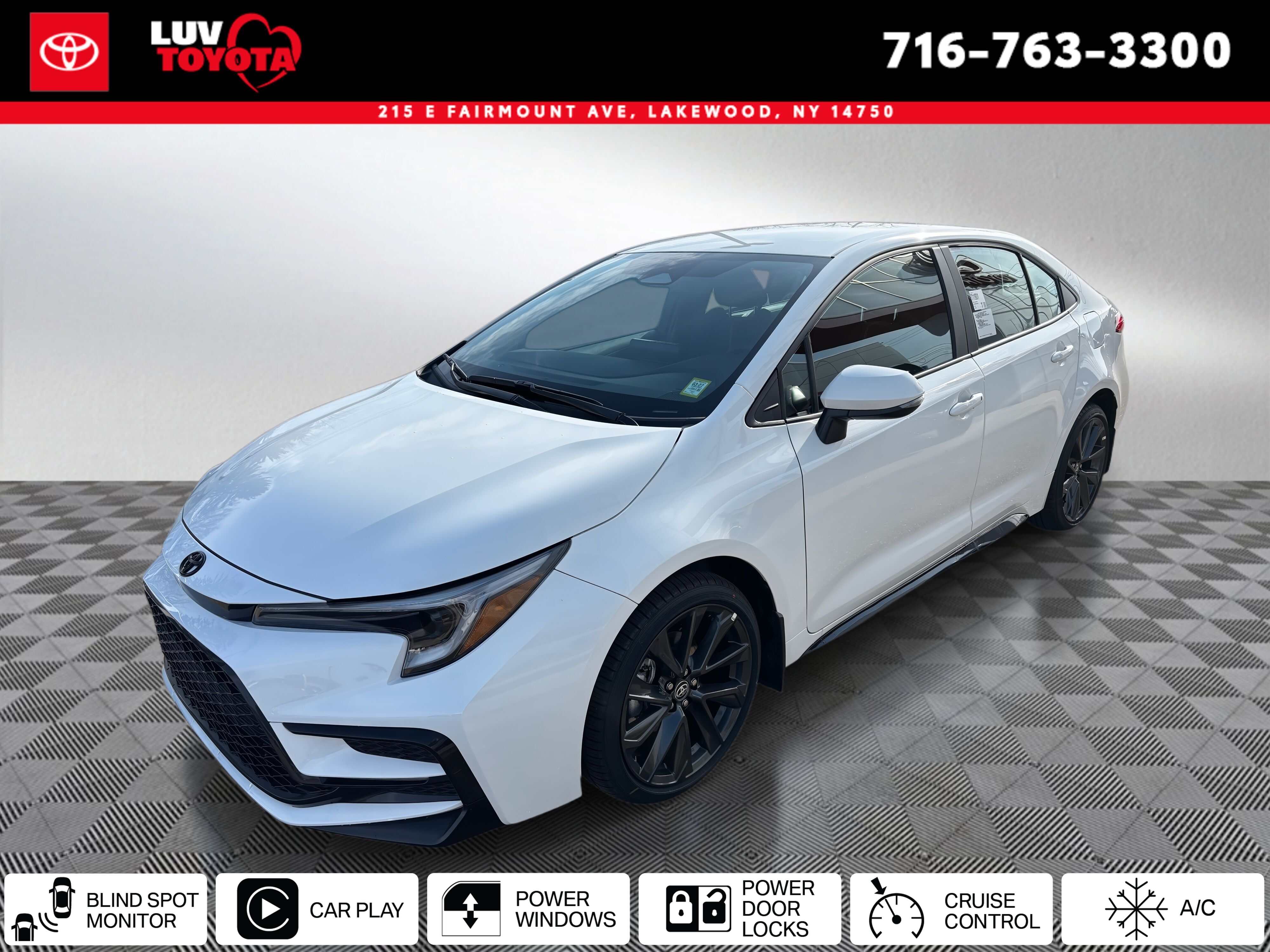 0040 2026 Toyota Corolla SE FWD Sedan Front-Wheel Drive Continuously Variable Transmission