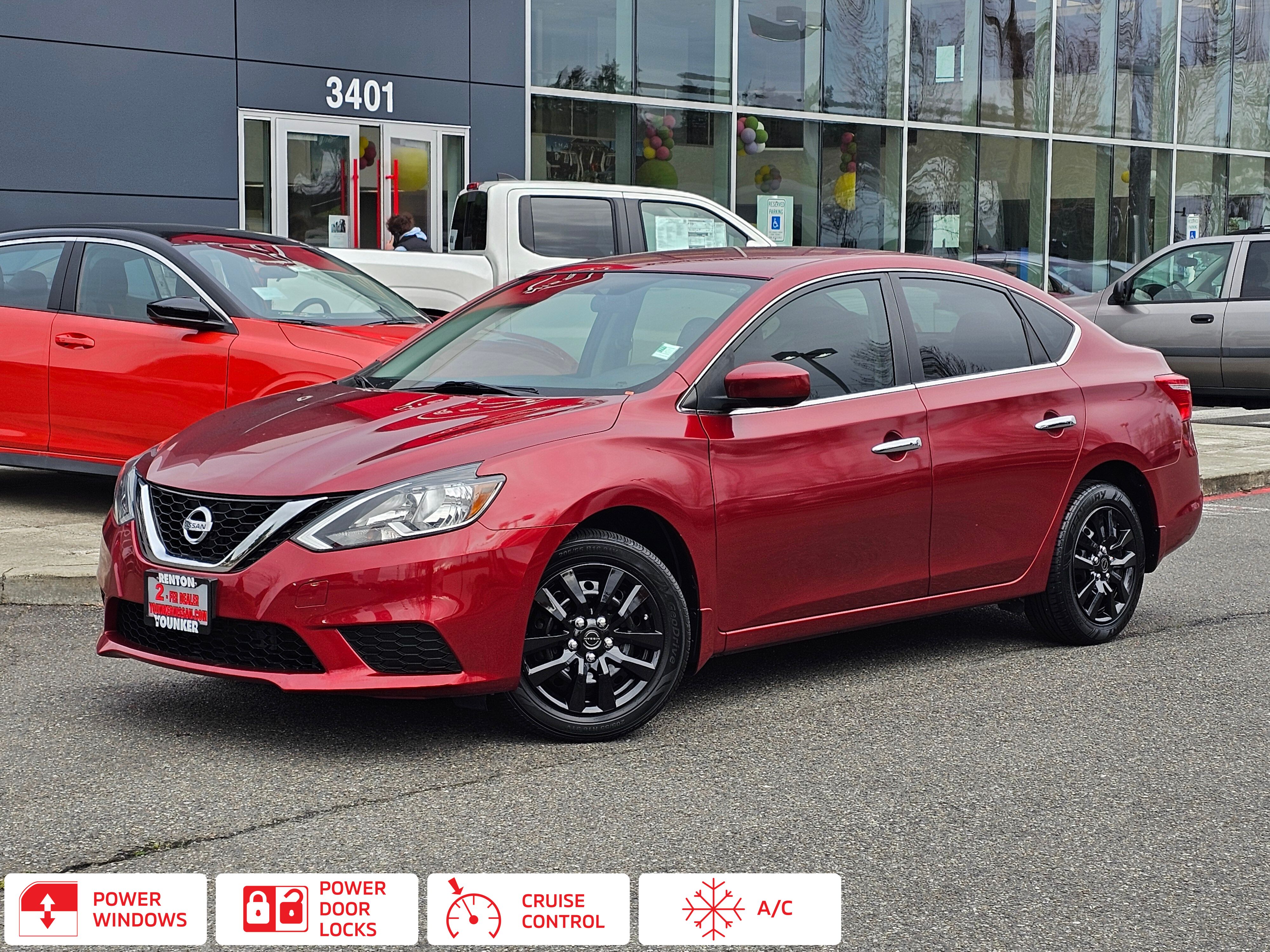 Cayenne Red Pearl Metallic 2016 Nissan Sentra SV Sedan Front-Wheel Drive Continuously Variable Transmission