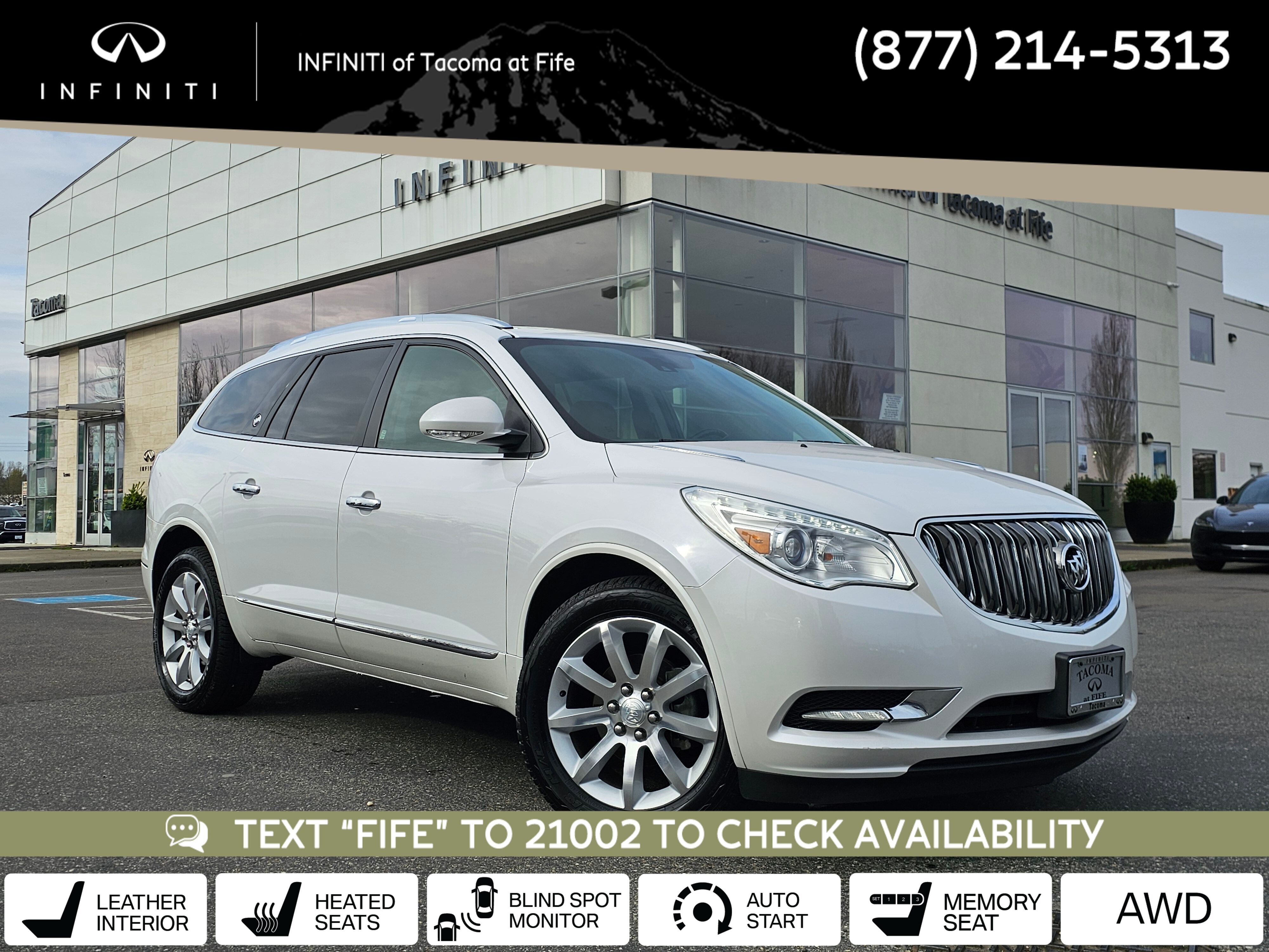 White Frost Tricoat 2016 Buick Enclave Premium AWD SUV / Crossover All-Wheel Drive 6-Speed Automatic Overdrive