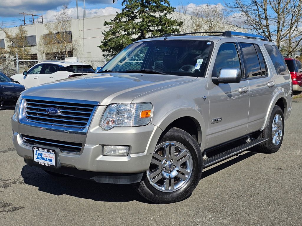 Silver Birch Clearcoat Metallic 2008 Ford Explorer Limited V8 4WD SUV / Crossover Four-Wheel Drive 6-Speed Automatic