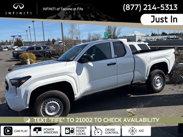 White 2024 Toyota Tacoma SR XtraCab LB RWD Pickup Truck 4X2 8-Speed Automatic