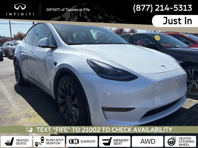 White 2022 Tesla Model Y Performance AWD SUV / Crossover All-Wheel Drive 1-Speed Automatic