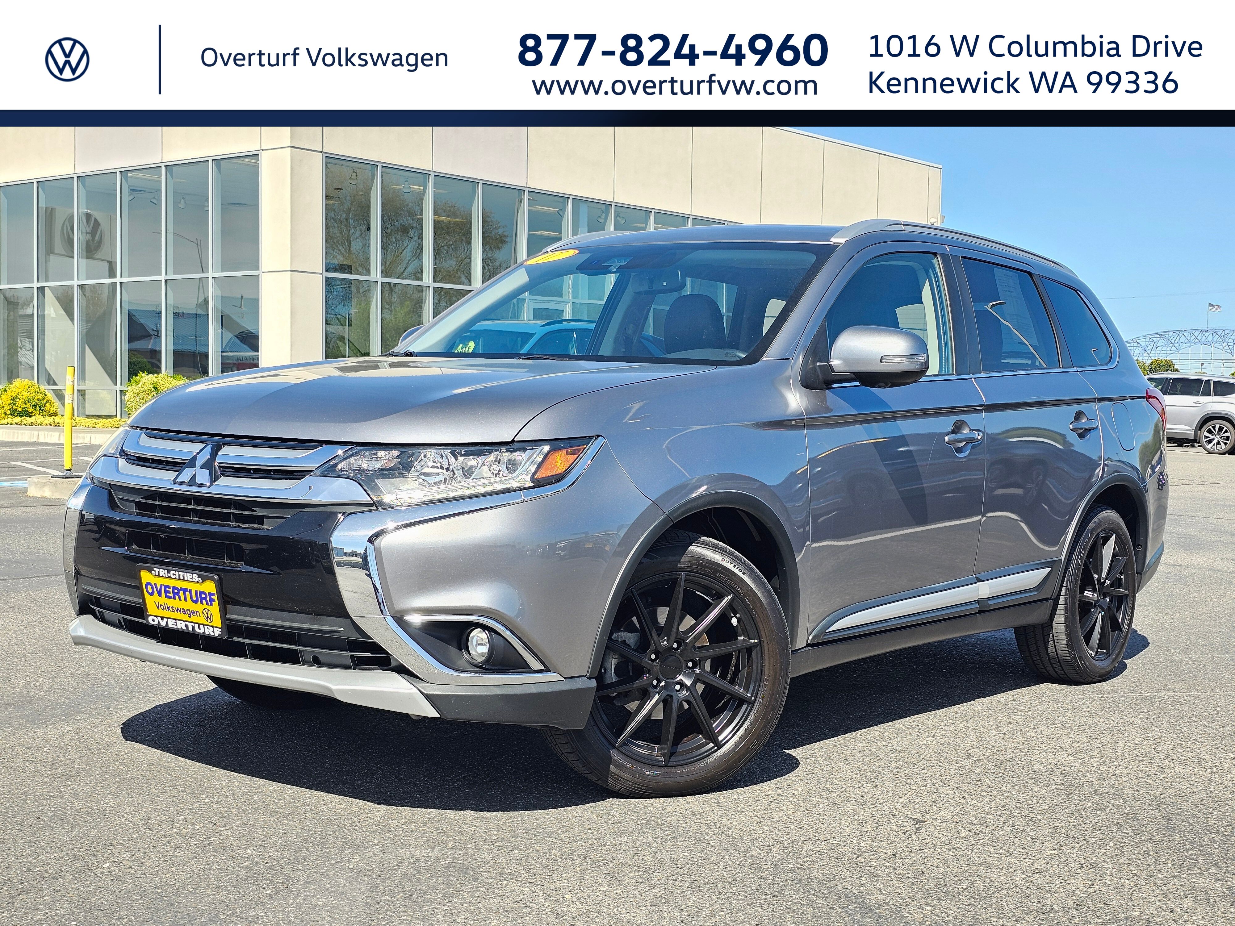 Cool Silver Metallic 2017 Mitsubishi Outlander SEL S-AWC SUV / Crossover All-Wheel Drive Continuously Variable Transmission