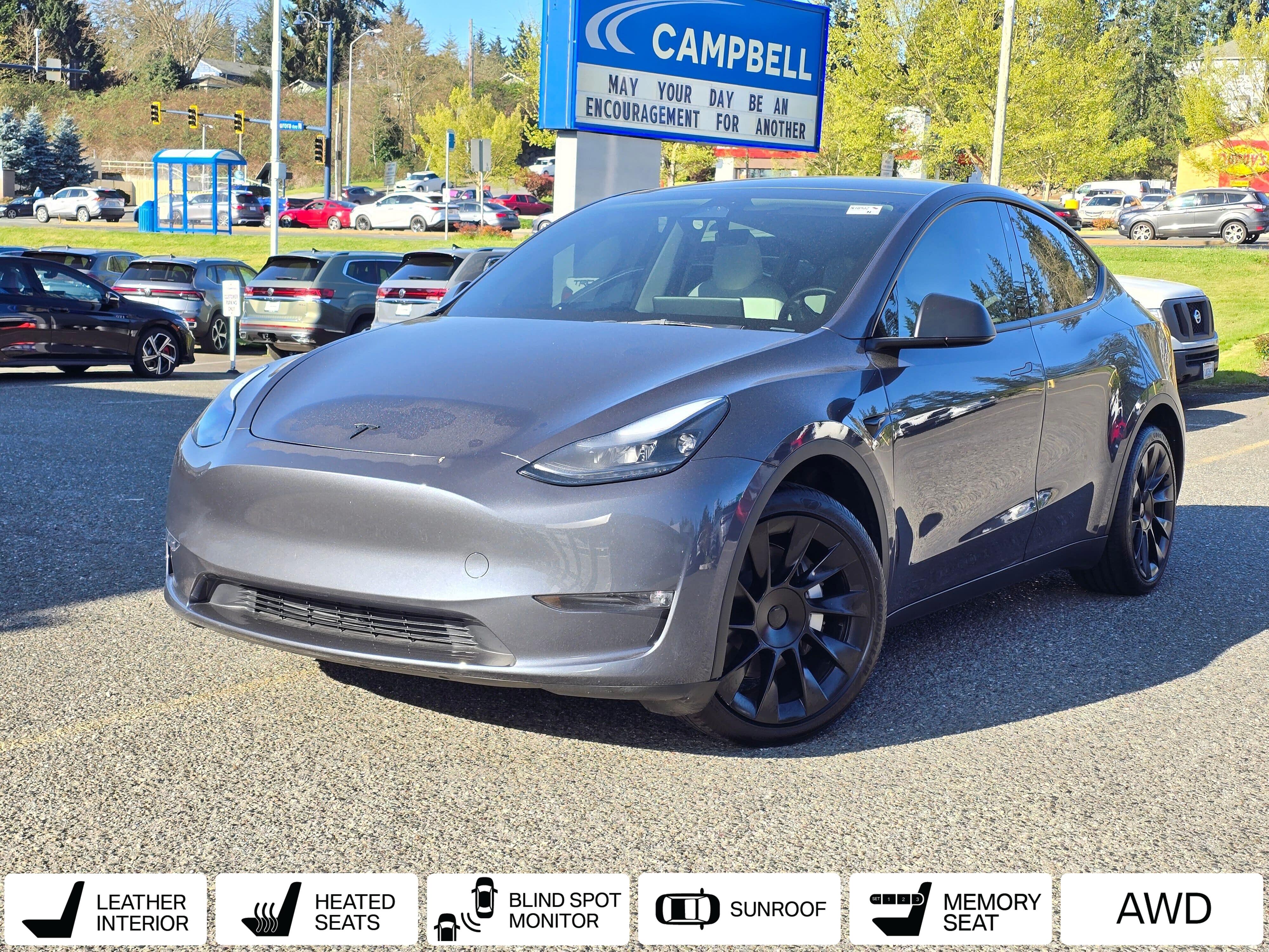Midnight Silver Metallic 2023 Tesla Model Y Long Range AWD SUV / Crossover All-Wheel Drive 1-Speed Automatic