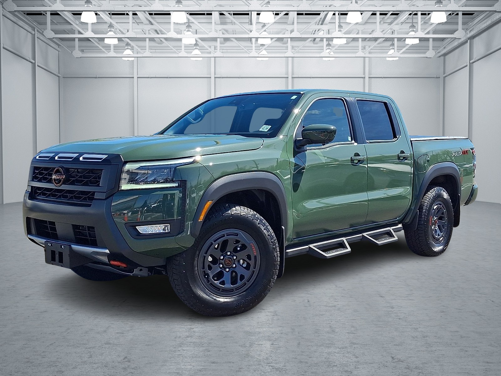 Tactical Green Metallic 2026 Nissan Frontier PRO-4X Crew Cab 4WD Pickup Truck Four-Wheel Drive 9-Speed Automatic Overdrive