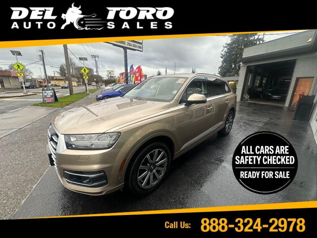 Brown (Cobra Beige Metallic) 2019 Audi Q7 55 TFSI quattro Prestige SUV / Crossover All-Wheel Drive 8-Speed Automatic