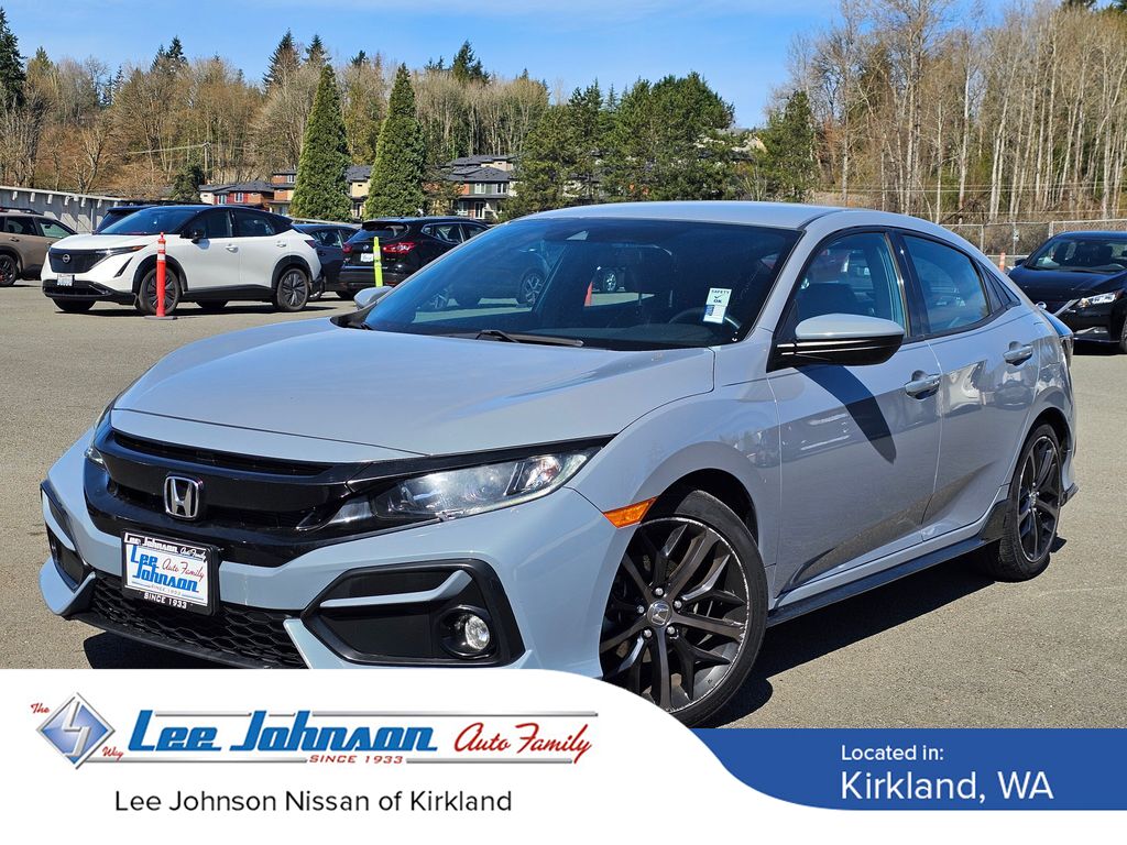 Sonic Gray Pearl 2020 Honda Civic Hatchback Sport FWD Hatchback Front-Wheel Drive Continuously Variable Transmission