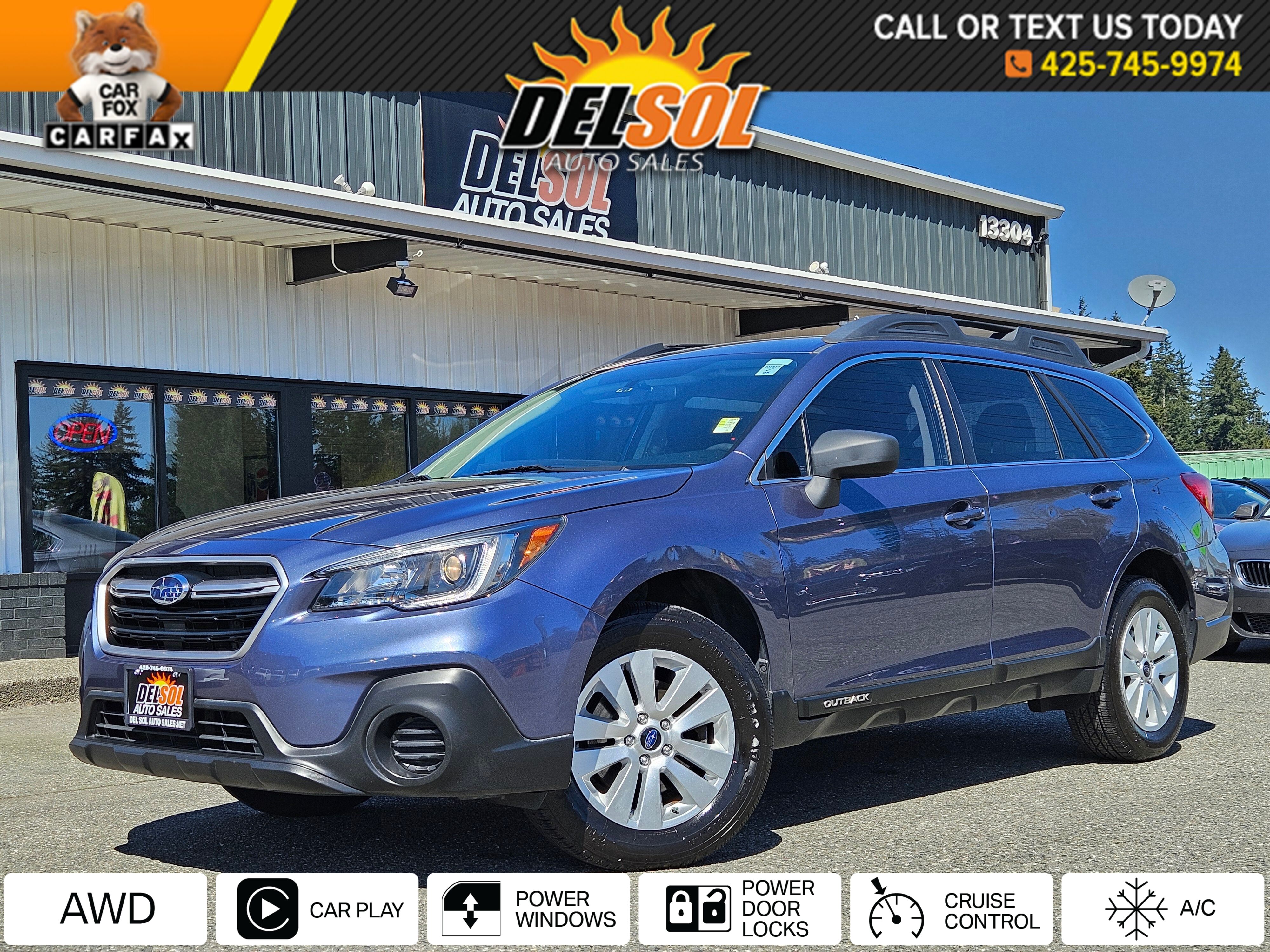 Twilight Blue Metallic 2018 Subaru Outback 2.5i AWD Wagon All-Wheel Drive Continuously Variable Transmission