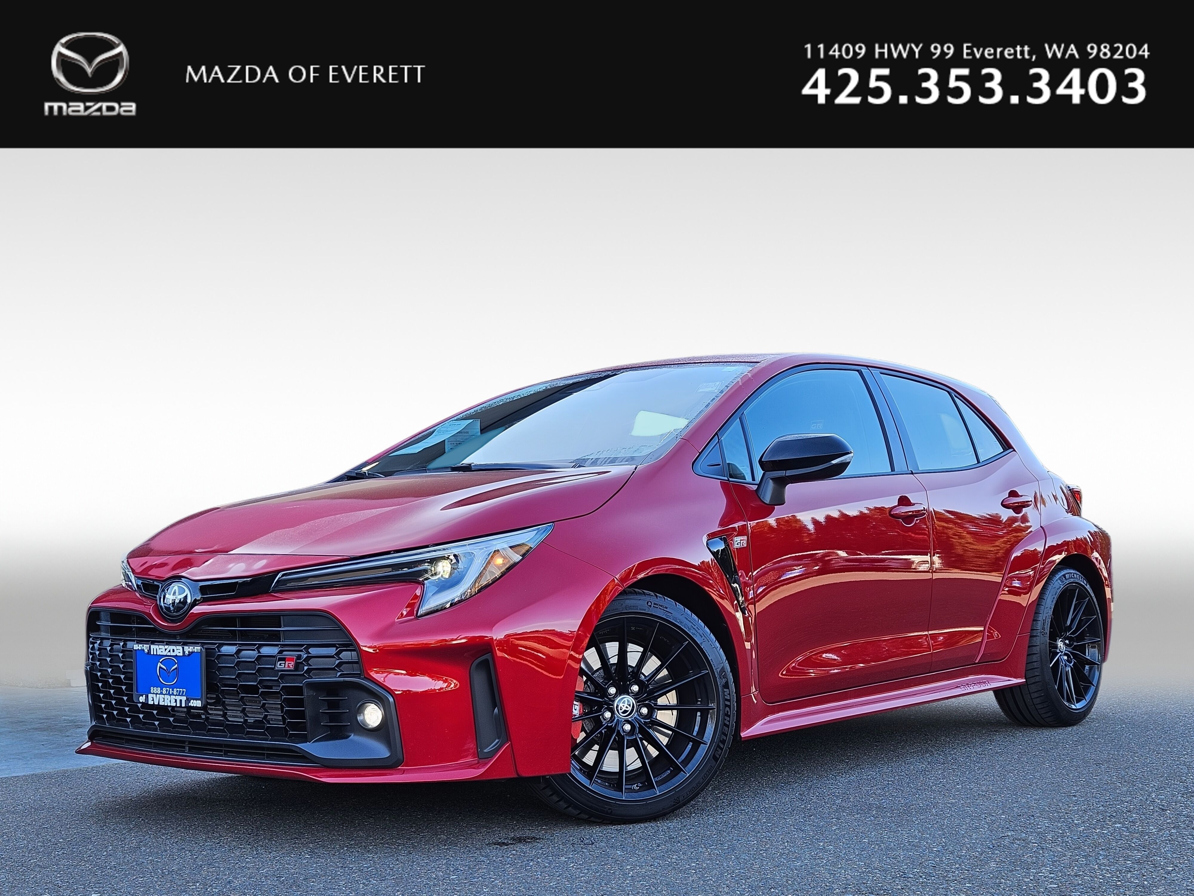 Supersonic Red 2024 Toyota GR Corolla Premium AWD Hatchback All-Wheel Drive 6-Speed Manual