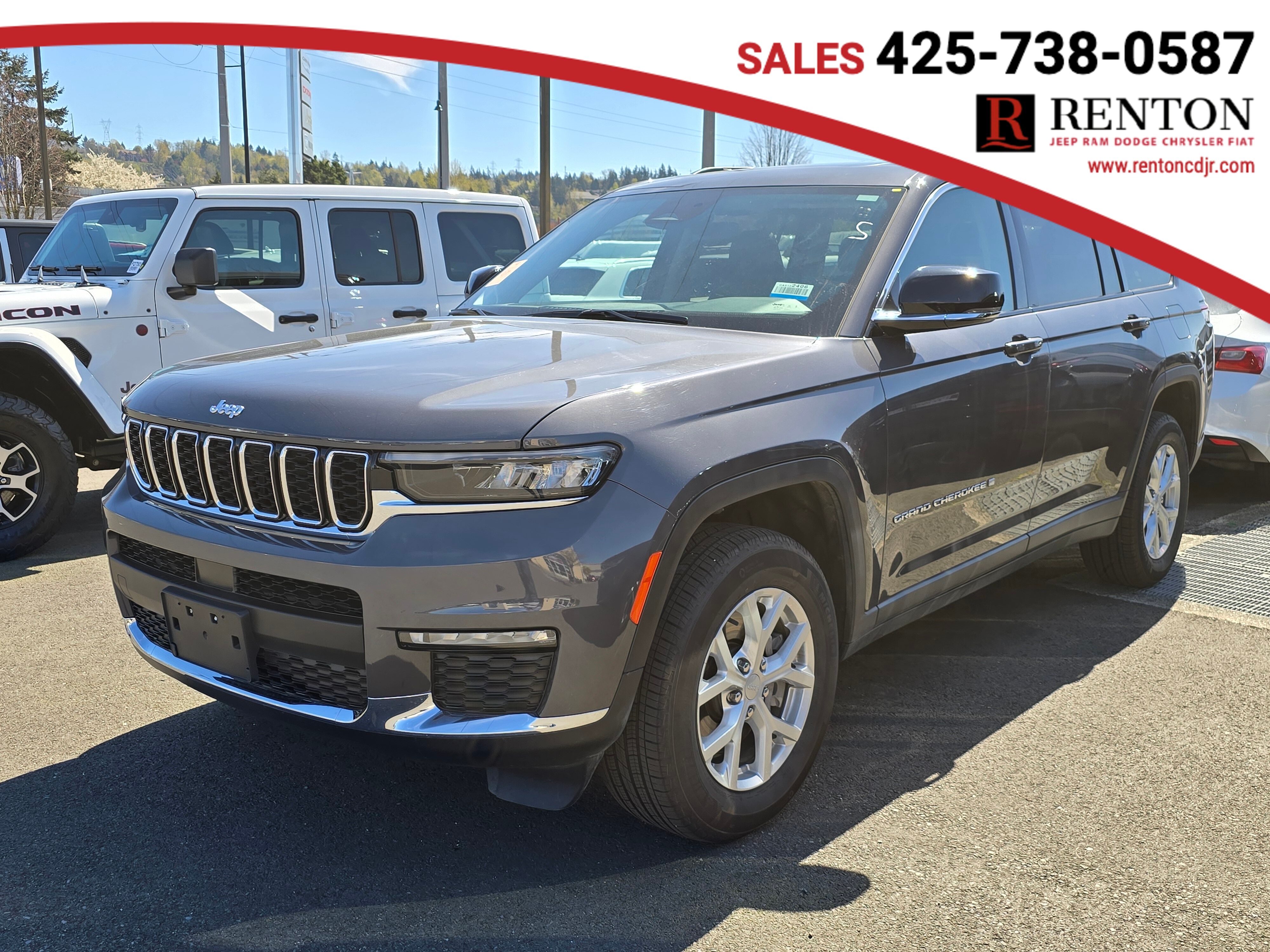 Baltic Gray Metallic Clear Coat 2024 Jeep Grand Cherokee L Limited 4WD SUV / Crossover Four-Wheel Drive 8-Speed Automatic