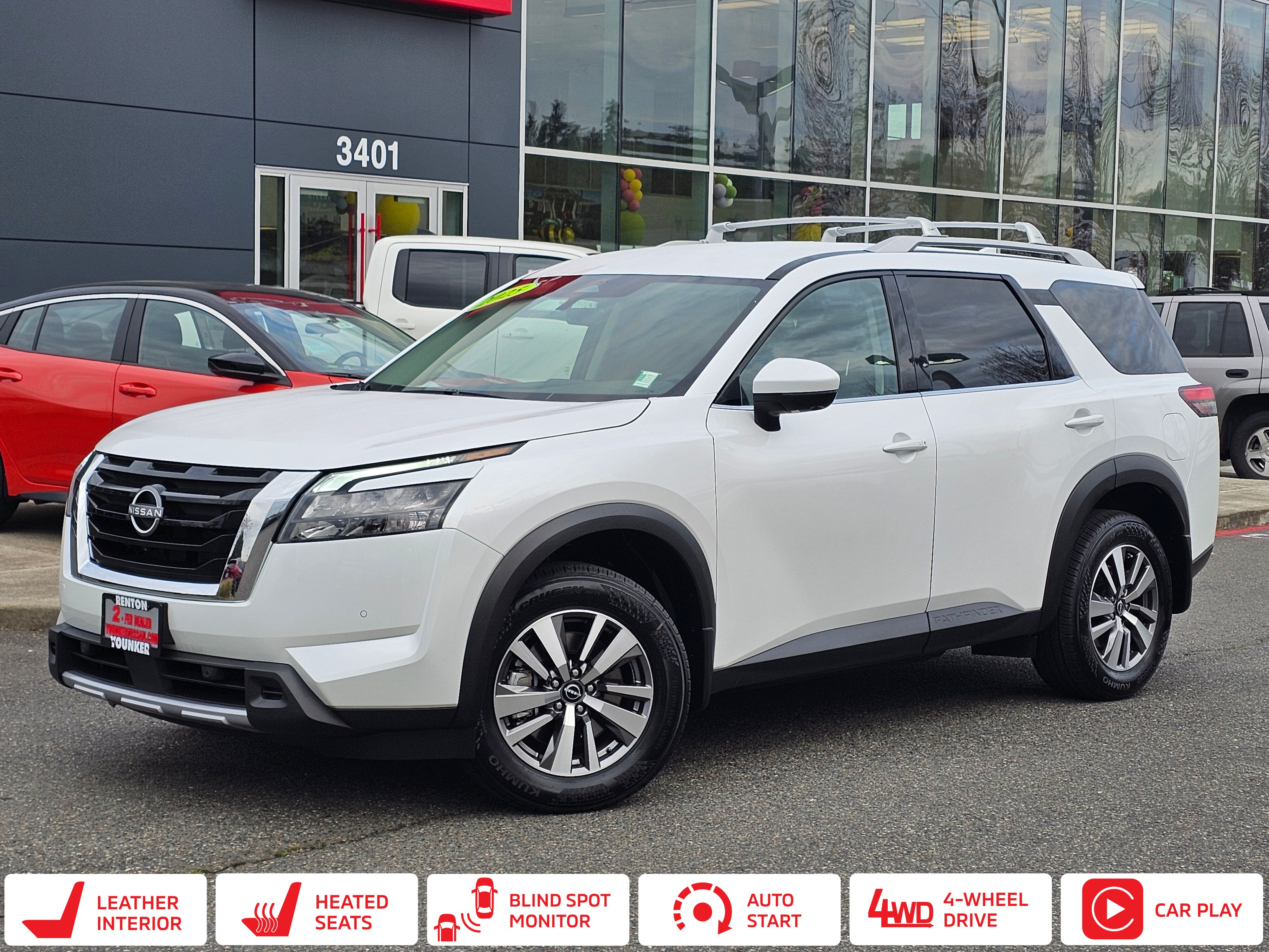 Everest White Pearl Tricoat 2025 Nissan Pathfinder SL 4WD SUV / Crossover All-Wheel Drive 9-Speed Automatic