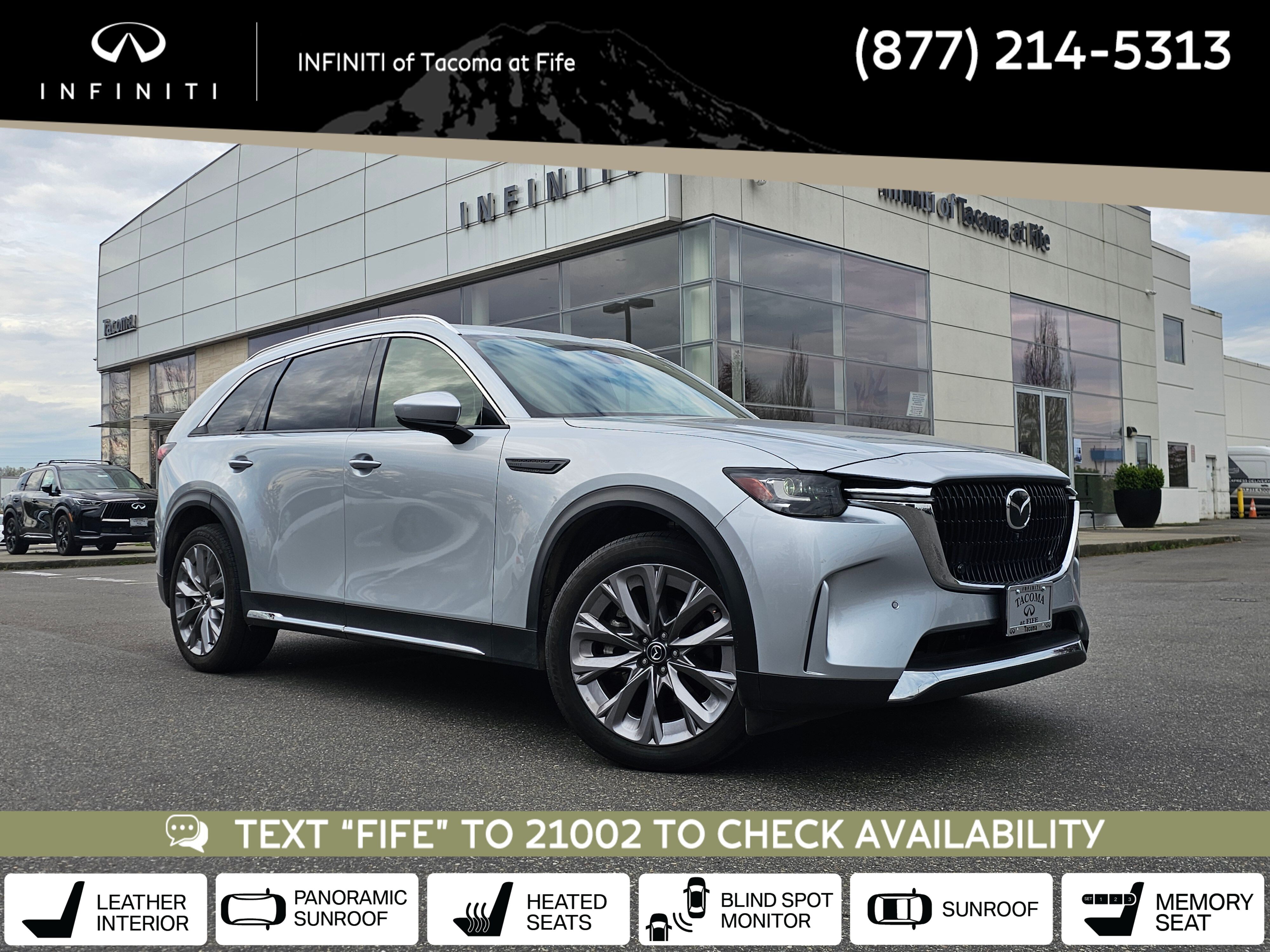 Sonic Silver 2024 Mazda CX-90 3.3 Turbo Premium Plus AWD SUV / Crossover All-Wheel Drive 8-Speed Automatic