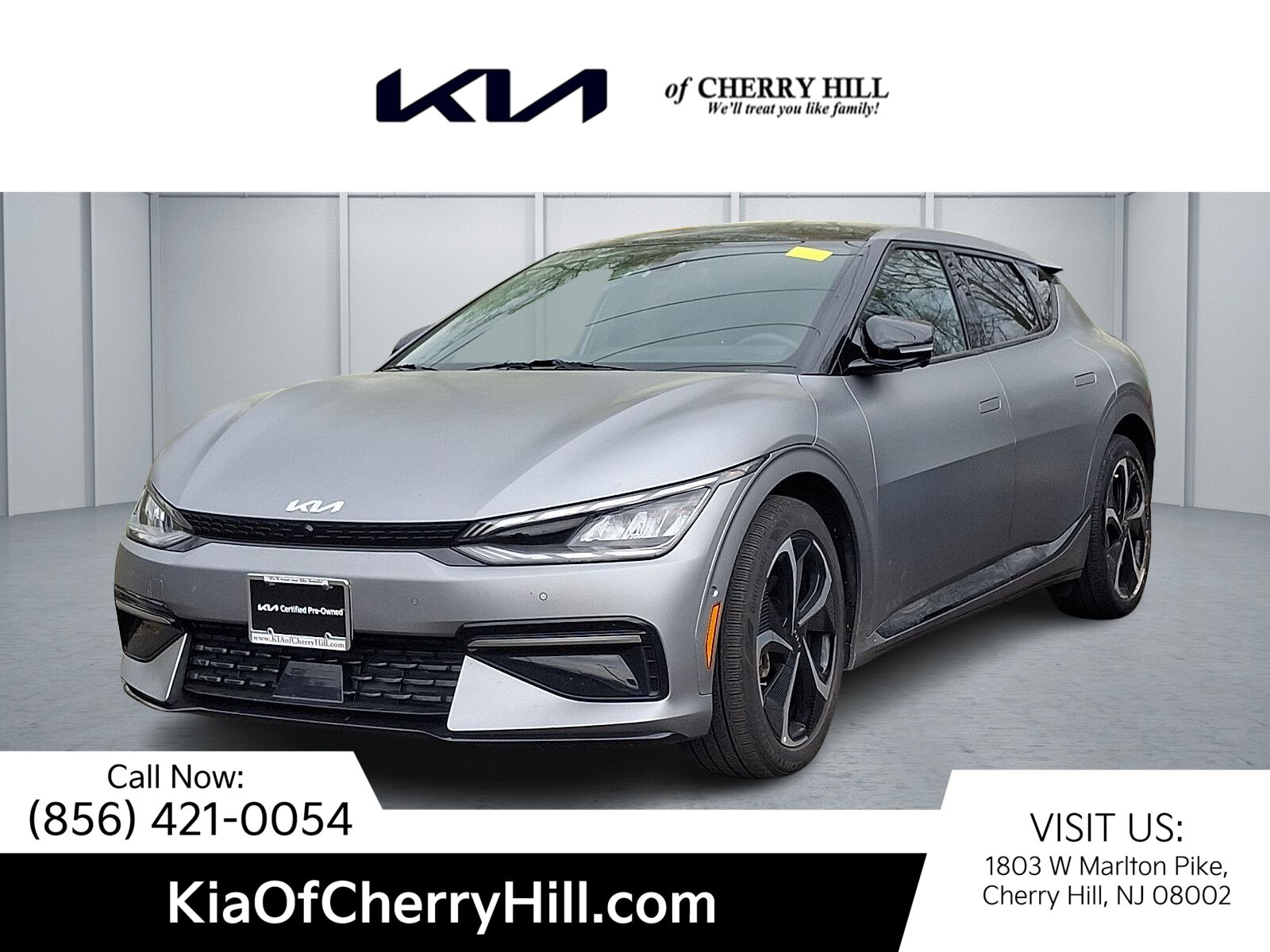 Steel Matte Gray - KLM 2023 Kia EV6 GT-Line AWD SUV / Crossover All-Wheel Drive 1-Speed Automatic