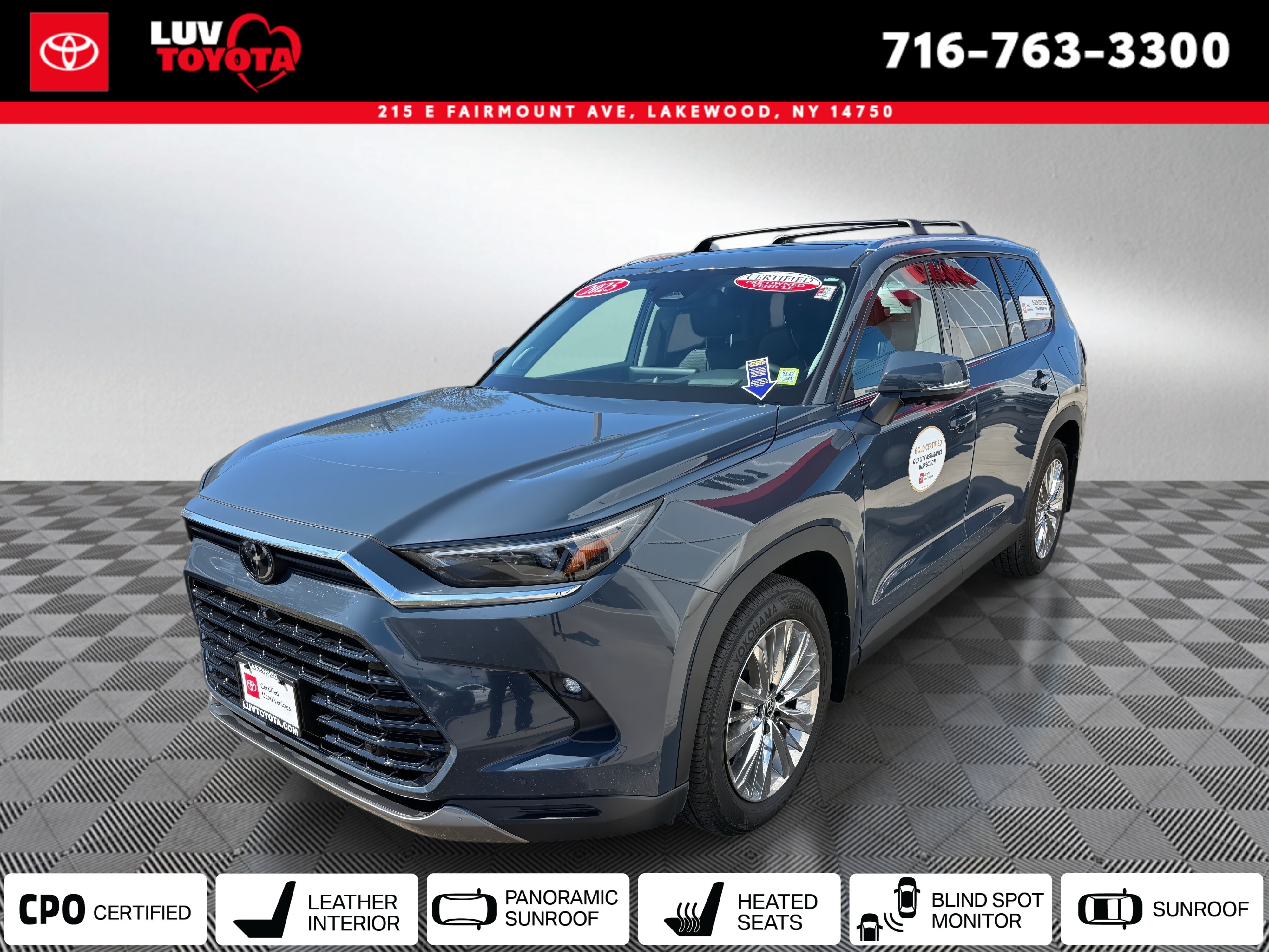 Storm Cloud 2025 Toyota Grand Highlander Platinum AWD SUV / Crossover All-Wheel Drive Automatic