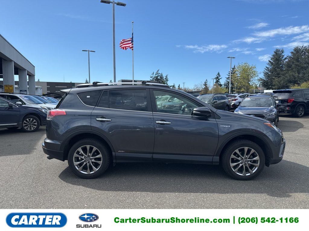 Magnetic Gray Metallic 2017 Toyota RAV4 Hybrid Limited AWD SUV / Crossover All-Wheel Drive Continuously Variable Transmission