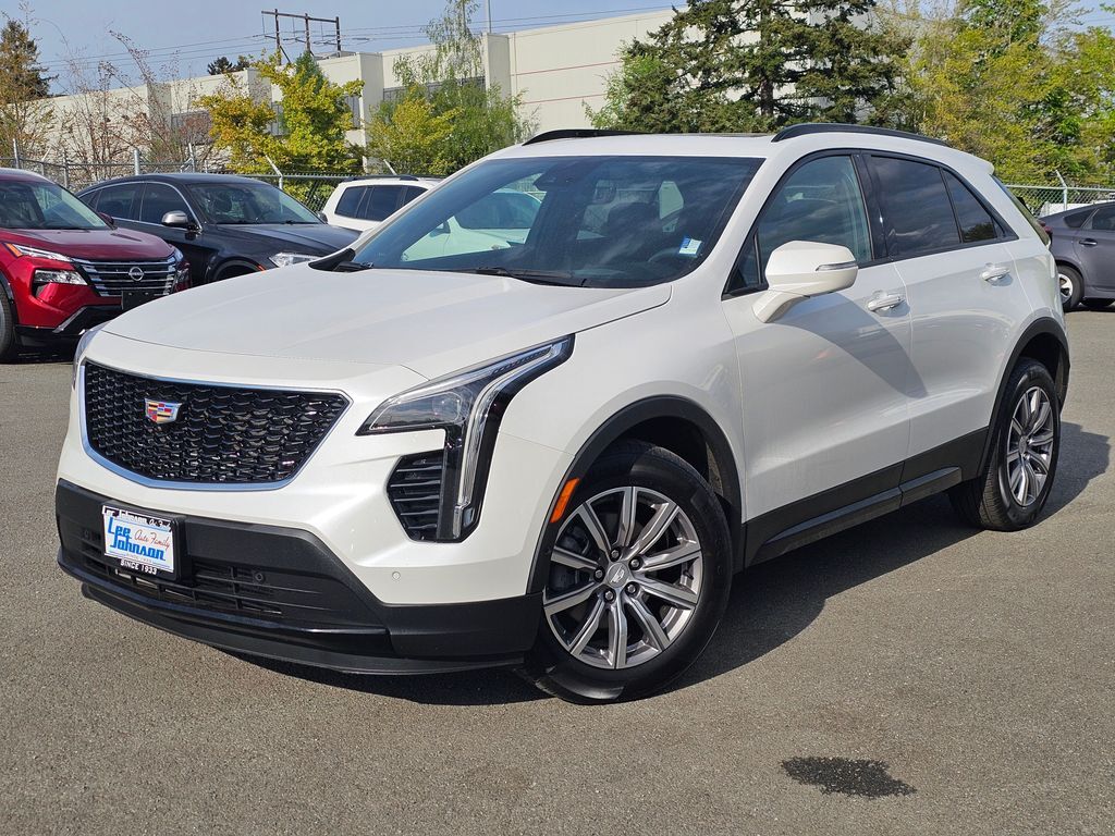 Crystal White Tricoat 2023 Cadillac XT4 Sport AWD SUV / Crossover Four-Wheel Drive 9-Speed Automatic