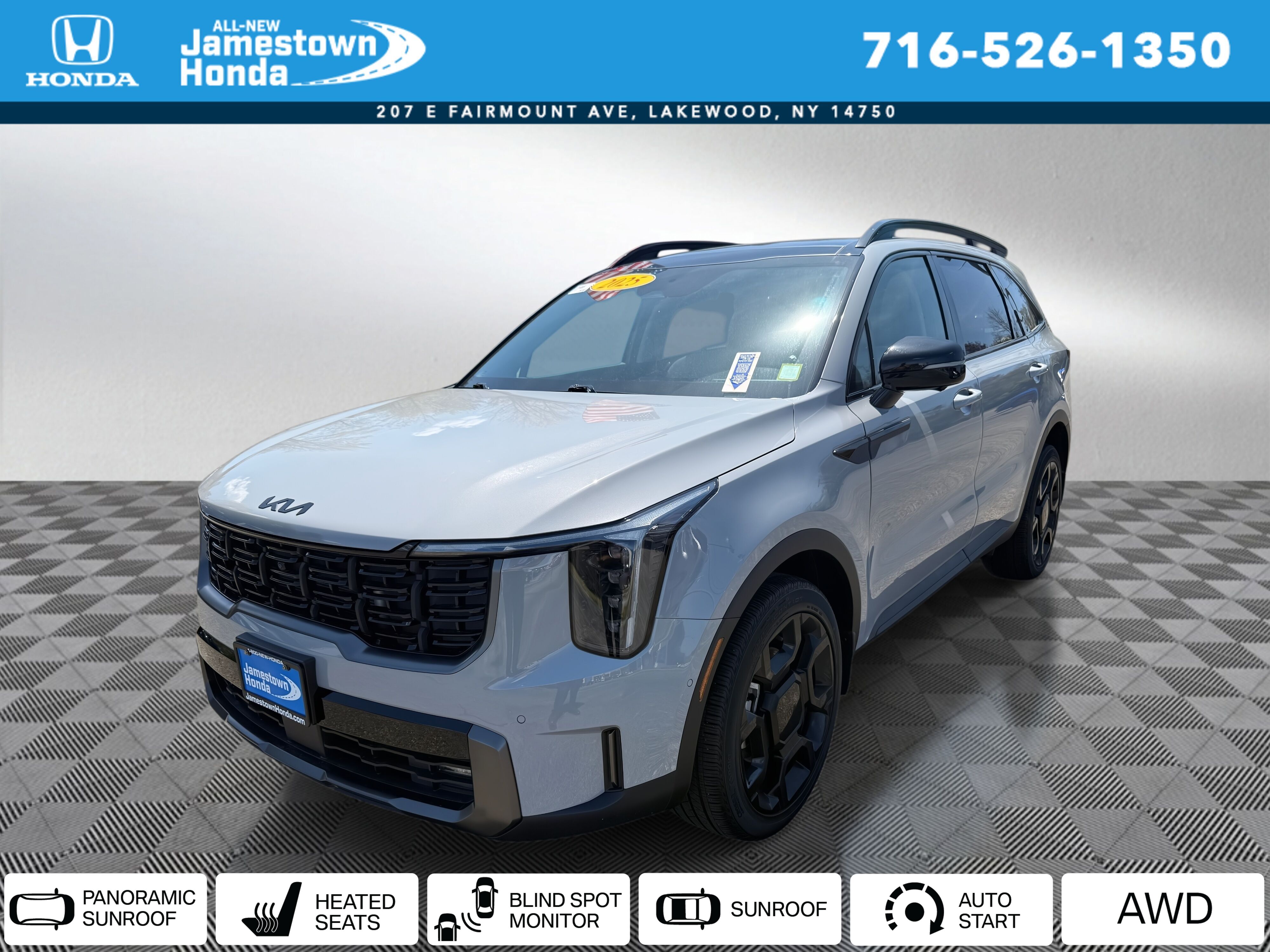 Wolf Gray 2025 Kia Sorento X-Line SX AWD SUV / Crossover All-Wheel Drive 8-Speed Dual Clutch