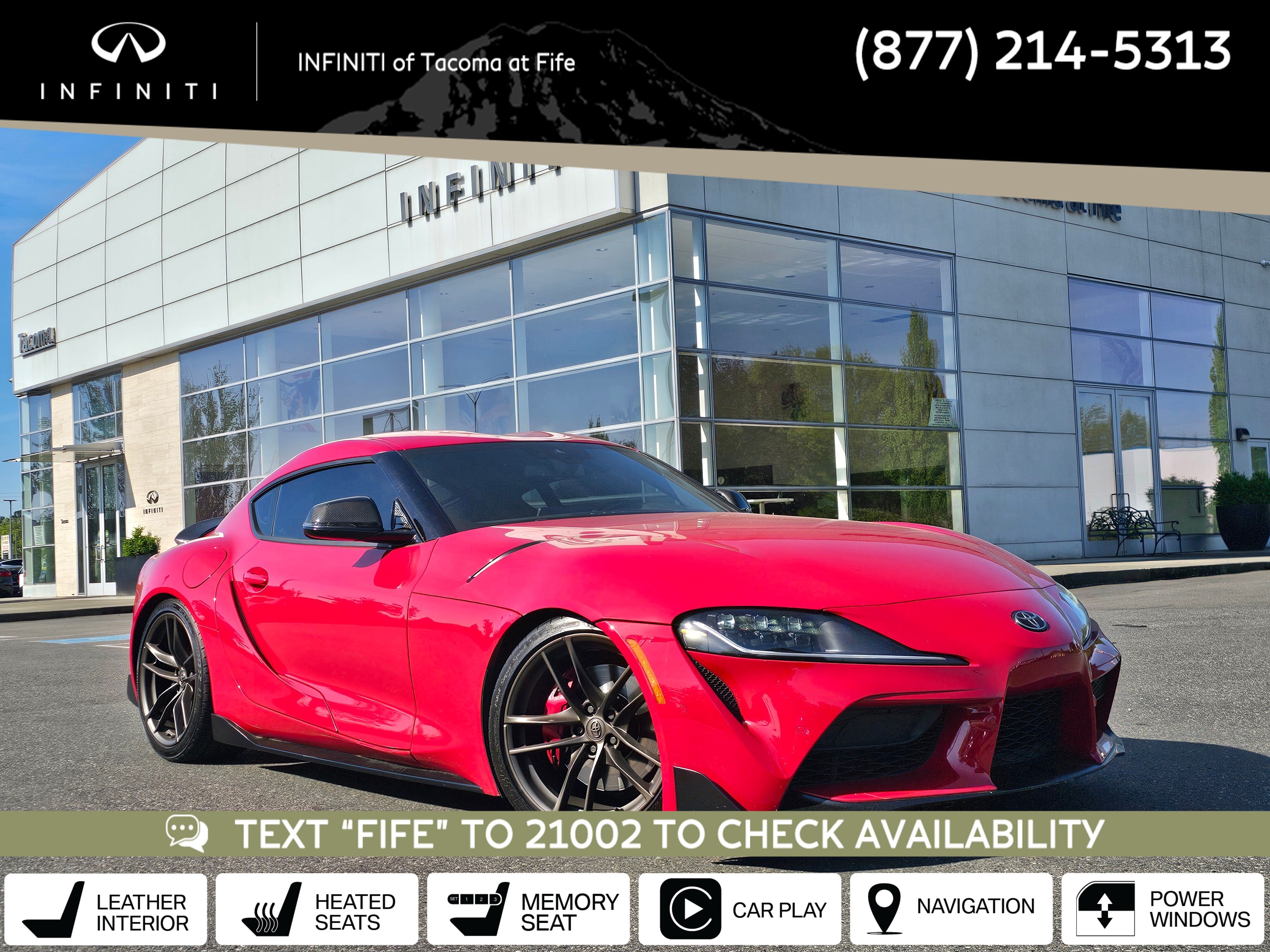 Renaissance Red 2020 Toyota Supra 3.0 RWD Coupe Rear-Wheel Drive 8-Speed Automatic