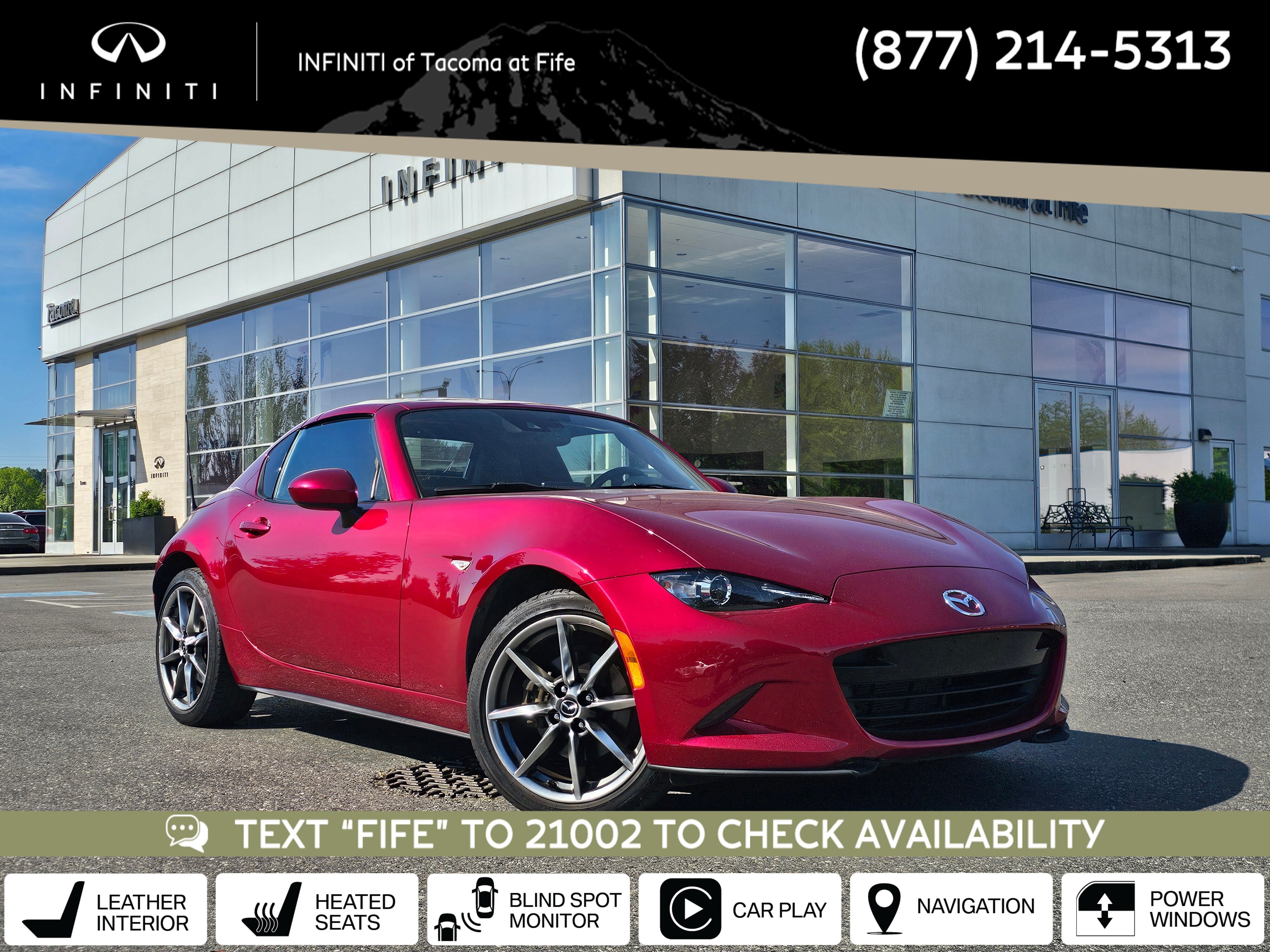 Soul Red Crystal Metallic 2022 Mazda MX-5 Miata RF Grand Touring RWD Convertible Rear-Wheel Drive 6-Speed Manual