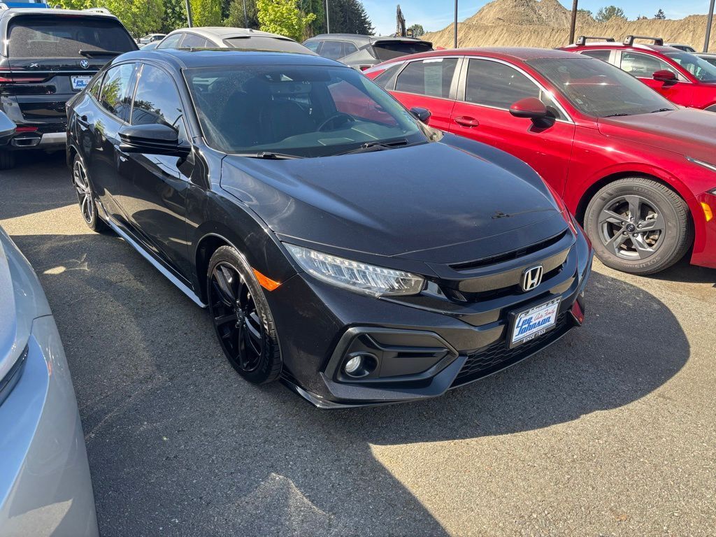 Crystal Black Pearl 2020 Honda Civic Hatchback Sport Touring FWD Hatchback Front-Wheel Drive Continuously Variable Transmission