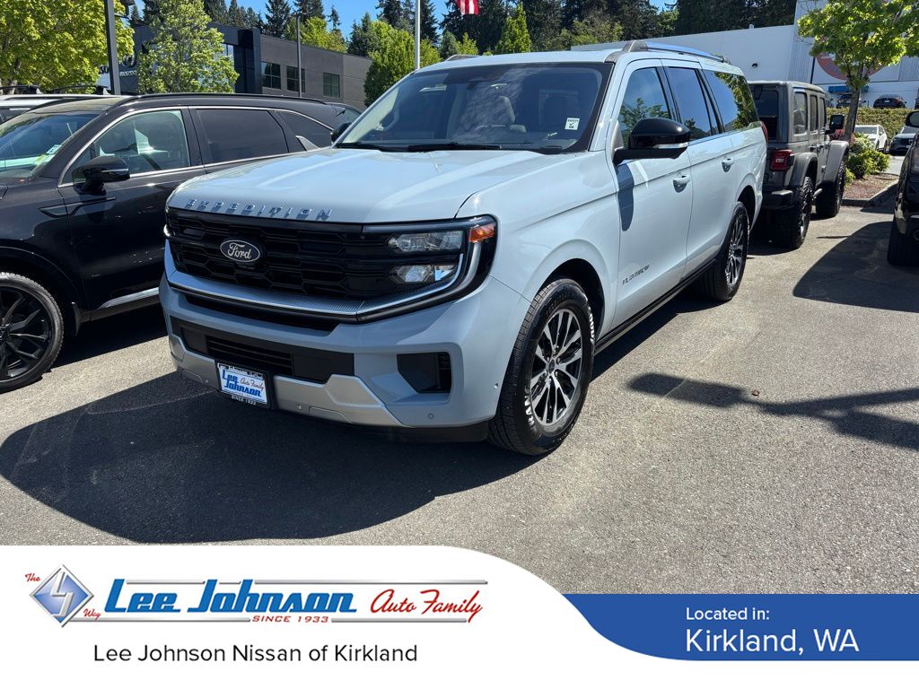 Glacier Gray Metallic TriCoat 2025 Ford Expedition MAX Platinum 4WD SUV / Crossover Four-Wheel Drive Automatic