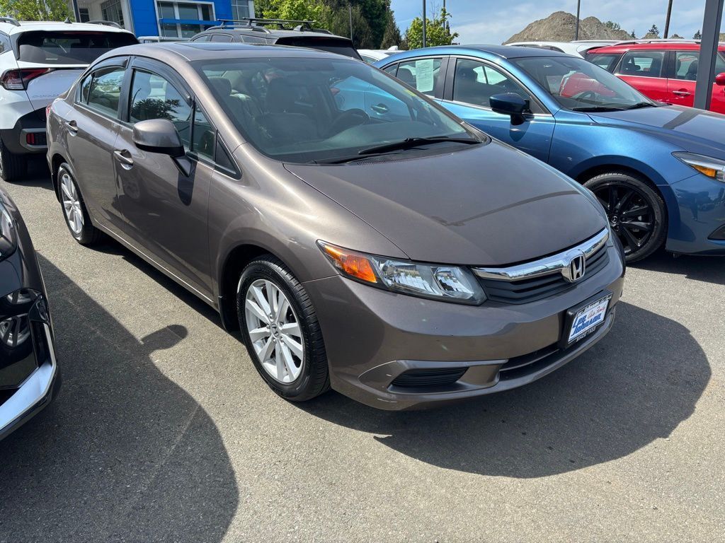 Urban Titanium Metallic 2012 Honda Civic EX-L Sedan Front-Wheel Drive 5-Speed Automatic