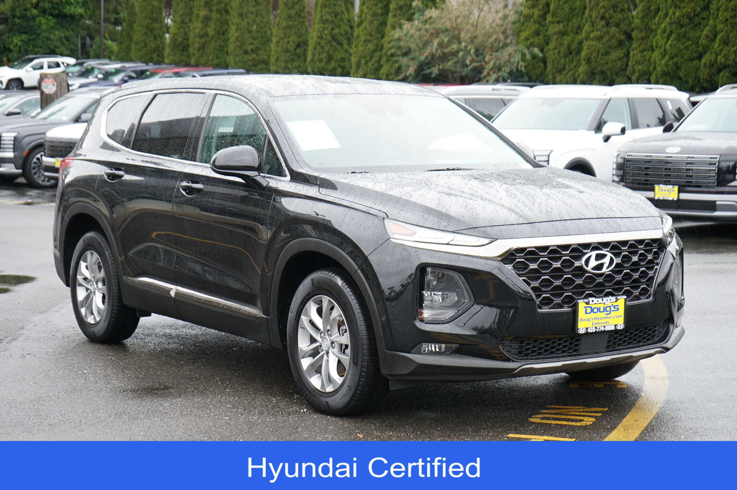 Twilight Black 2019 Hyundai Santa Fe 2.4L SEL AWD SUV / Crossover All-Wheel Drive 8-Speed Automatic