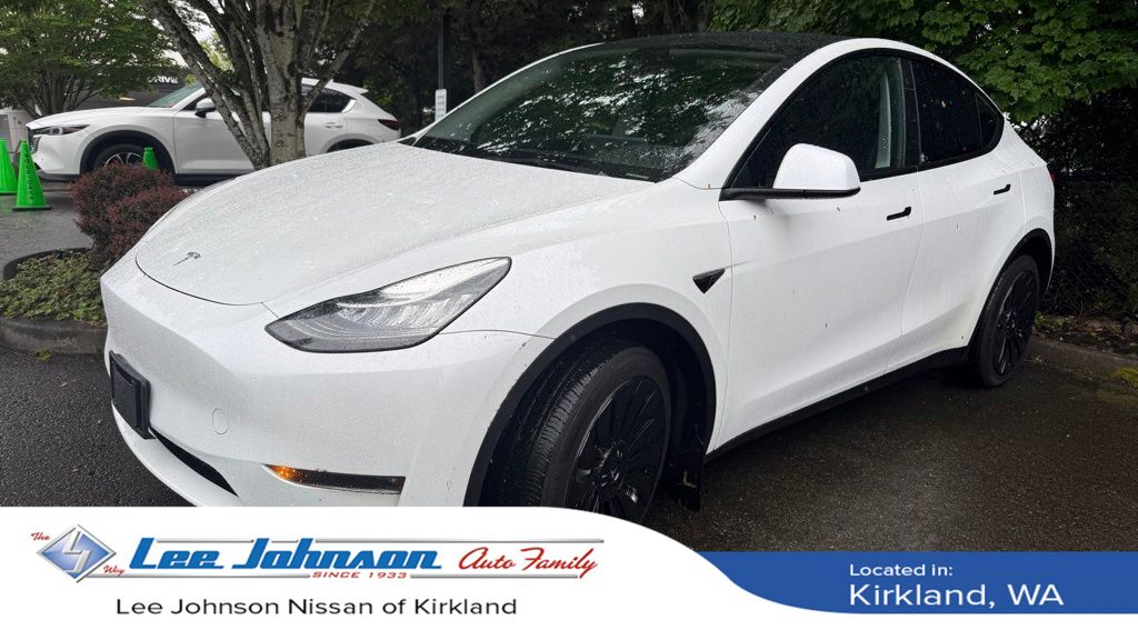 Pearl White Multi-Coat 2023 Tesla Model Y Long Range AWD SUV / Crossover All-Wheel Drive 1-Speed Automatic