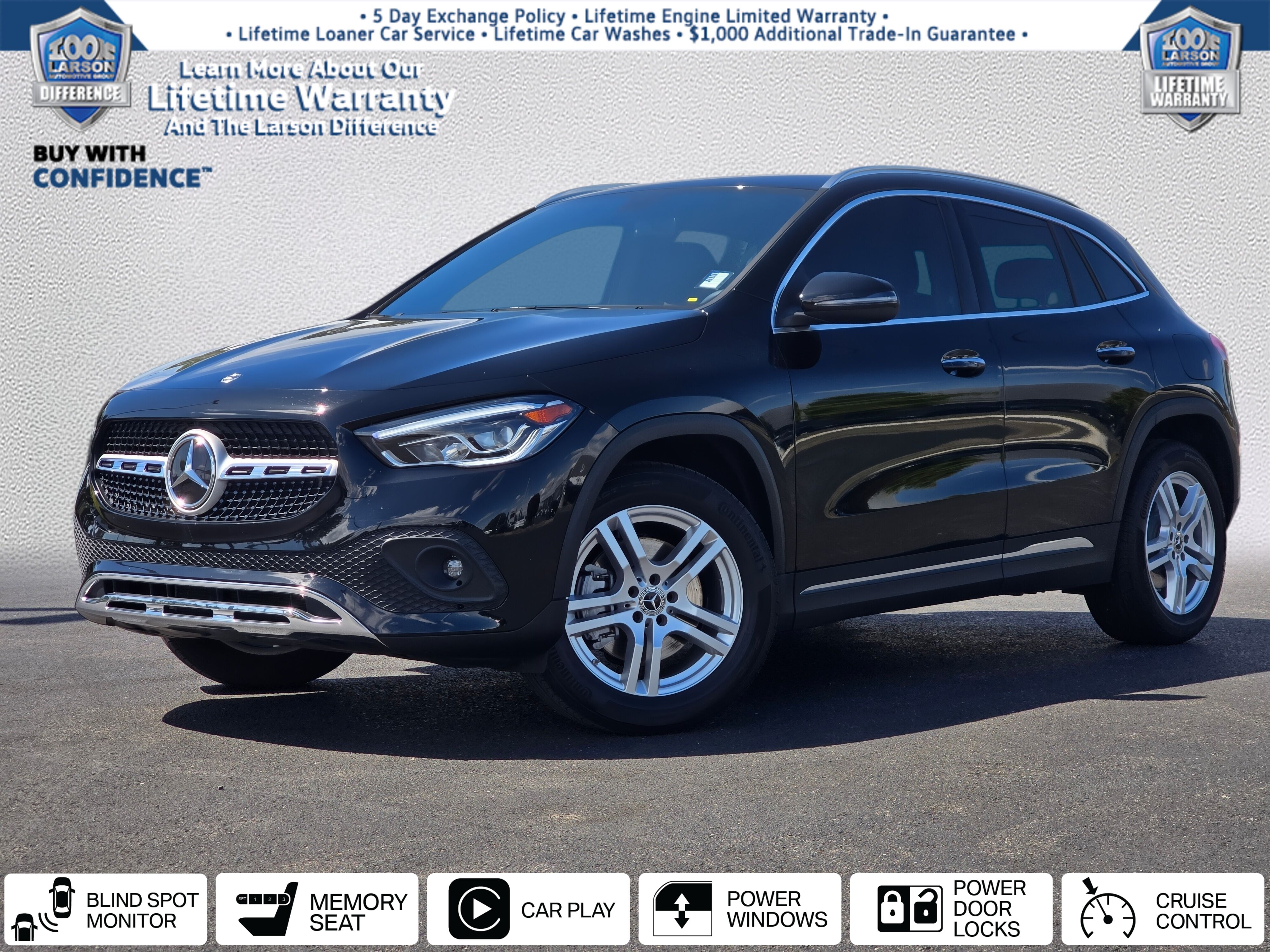 Night Black 2023 Mercedes-Benz GLA 250 4MATIC SUV / Crossover All-Wheel Drive 8-Speed Dual Clutch