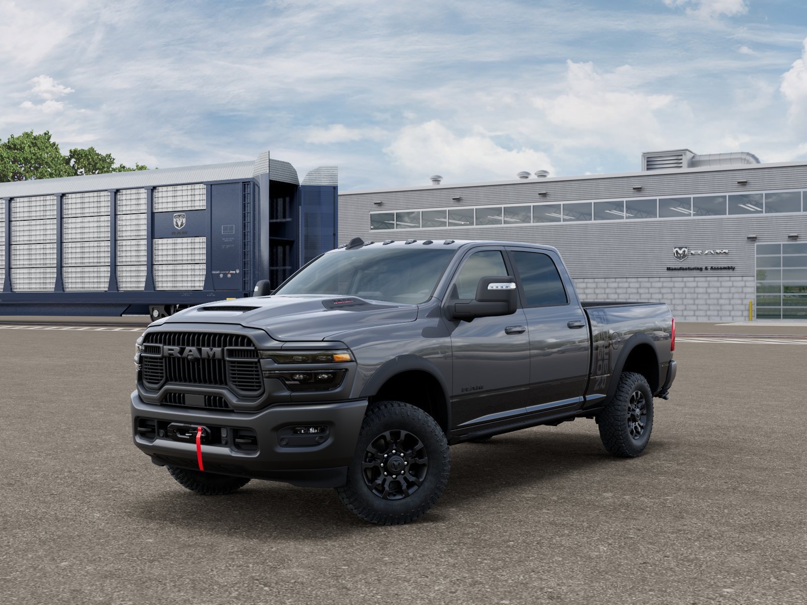 Ceramic Gray Clearcoat 2026 RAM 2500 Power Wagon Crew Cab 4WD Pickup Truck Four-Wheel Drive 8-Speed Automatic