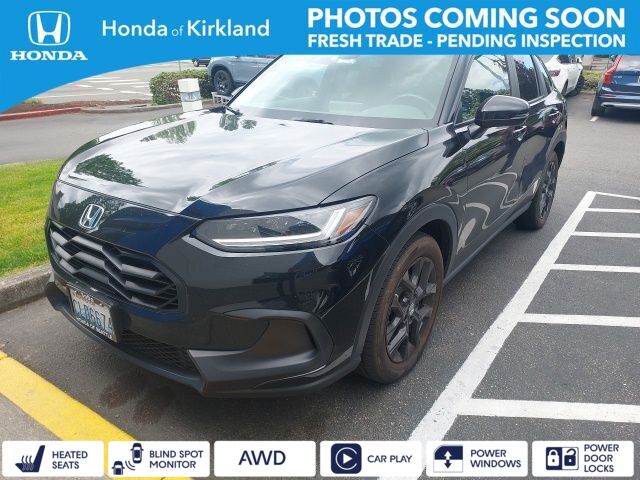 Crystal Black Pearl 2024 Honda HR-V Sport AWD SUV / Crossover All-Wheel Drive Continuously Variable Transmission