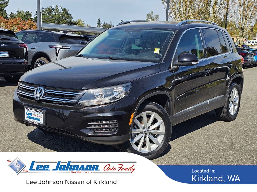 Deep Black Pearl 2017 Volkswagen Tiguan Wolfsburg 4Motion SUV / Crossover All-Wheel Drive 6-Speed Automatic