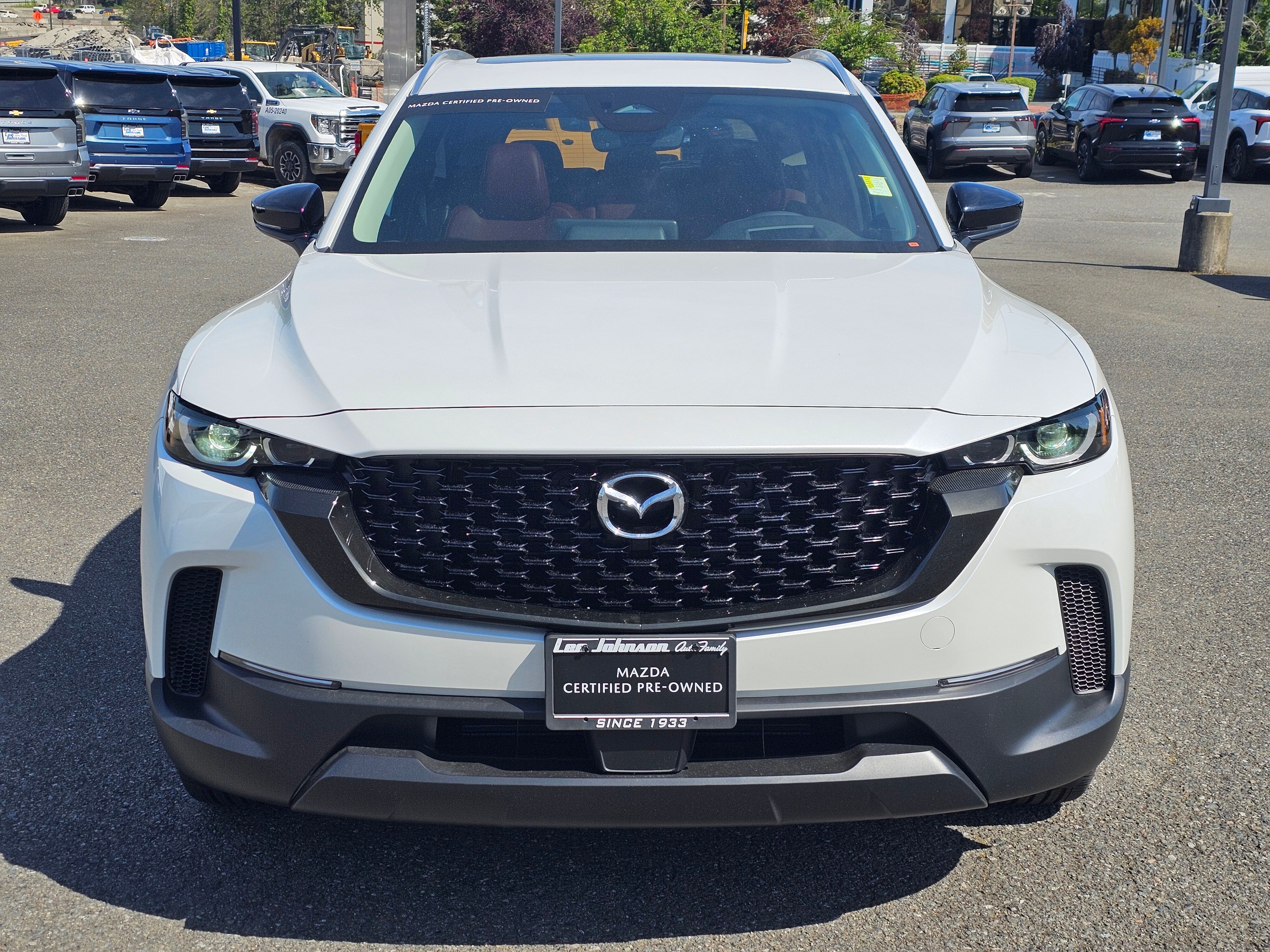 White 2025 Mazda CX-50 Hybrid Premium Plus AWD SUV / Crossover All-Wheel Drive Continuously Variable Transmission