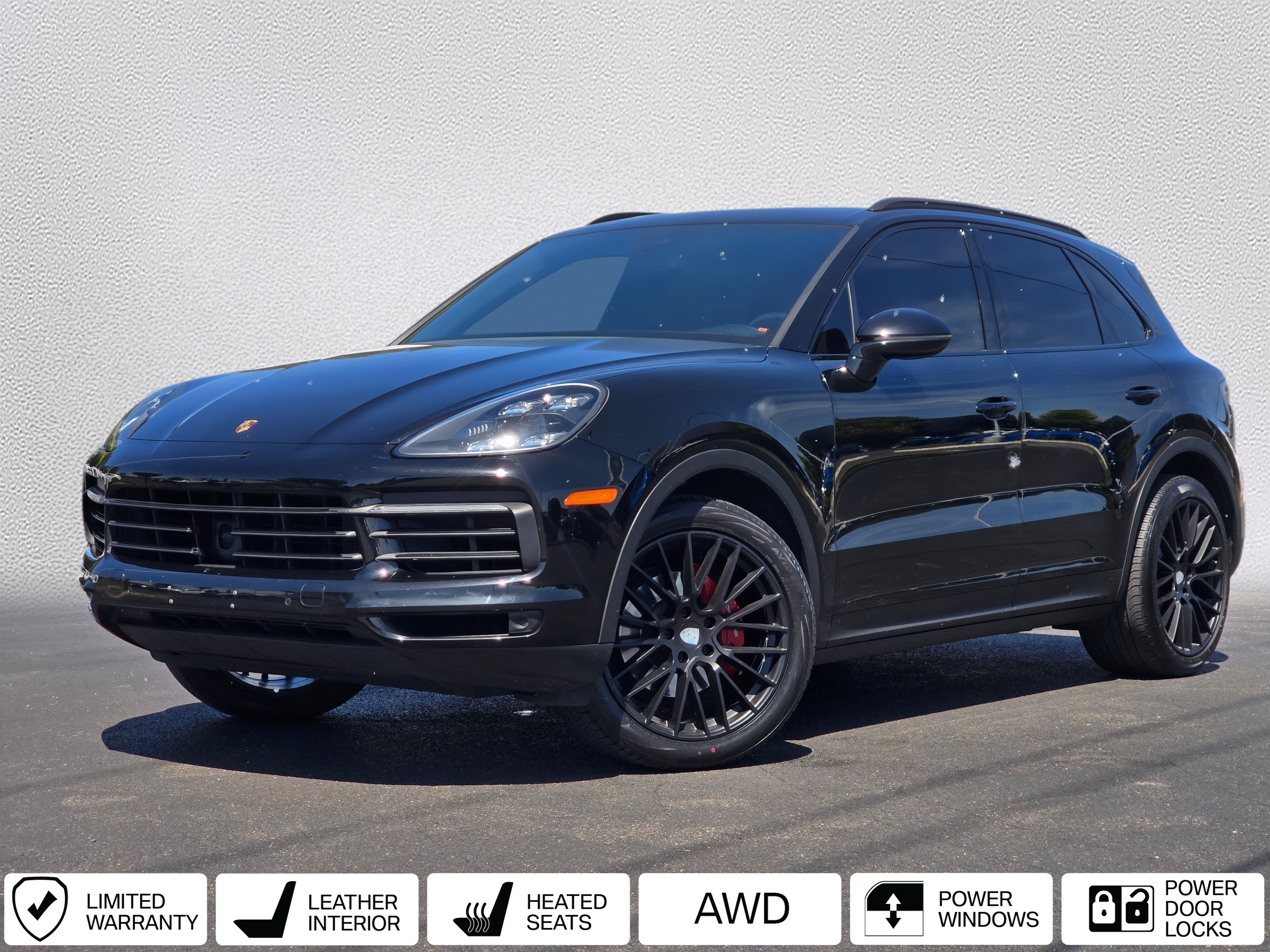 Black 2019 Porsche Cayenne AWD SUV / Crossover All-Wheel Drive 8-Speed Automatic