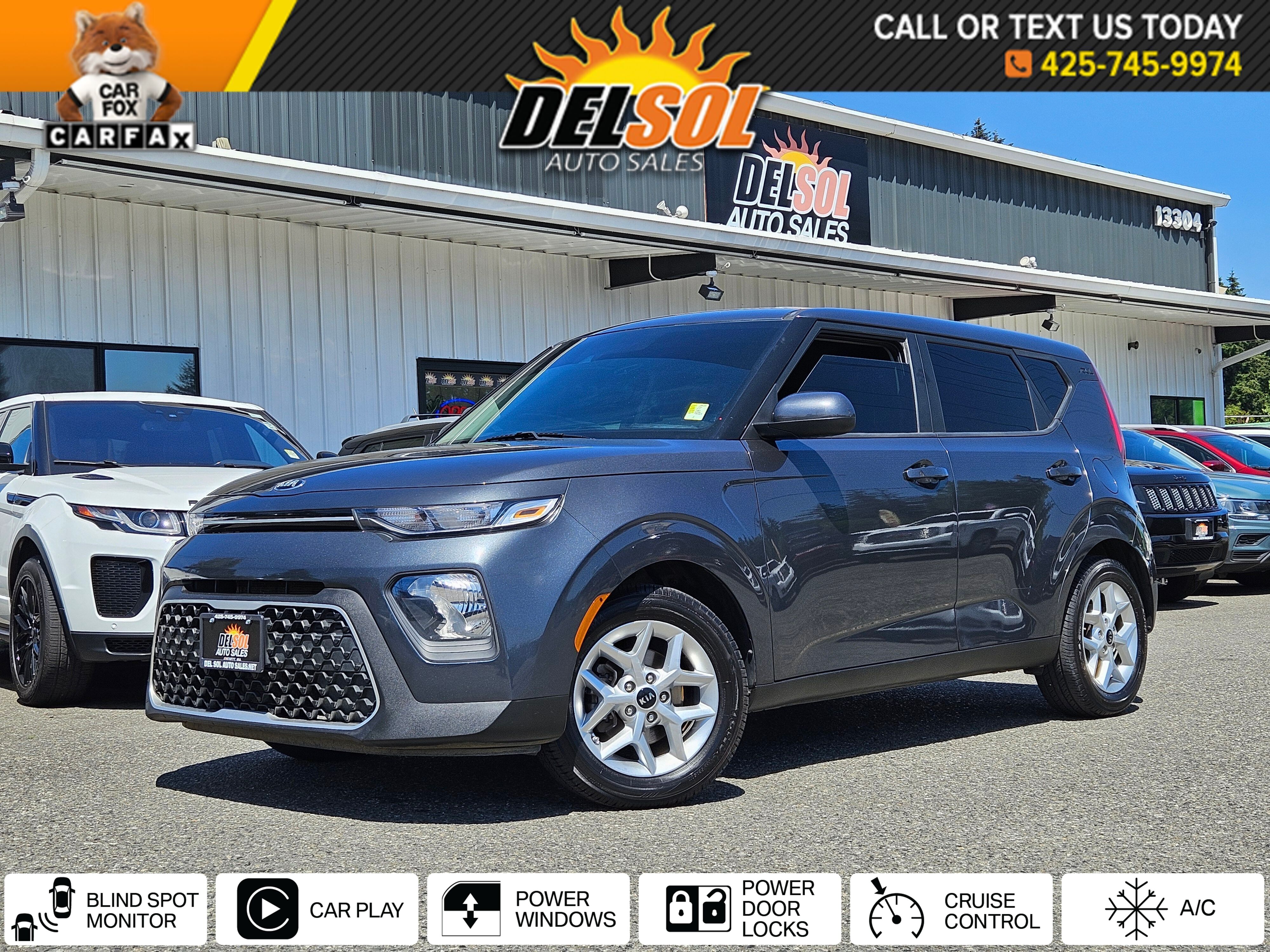 Gravity Gray 2021 Kia Soul S FWD SUV / Crossover Front-Wheel Drive Continuously Variable Transmission