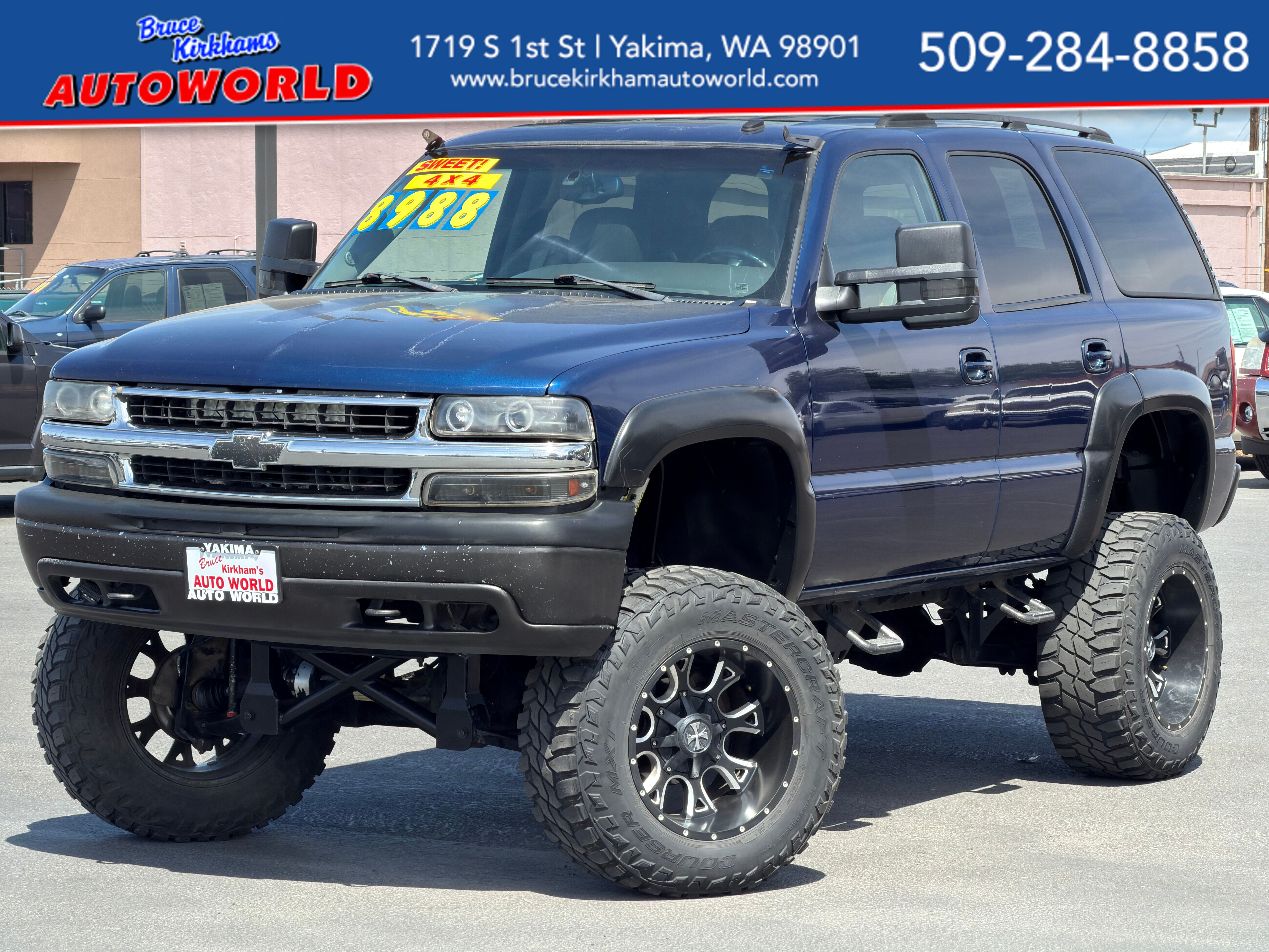 Metallic Blue 2003 Chevrolet Tahoe LT 4WD SUV / Crossover Four-Wheel Drive 4-Speed Automatic