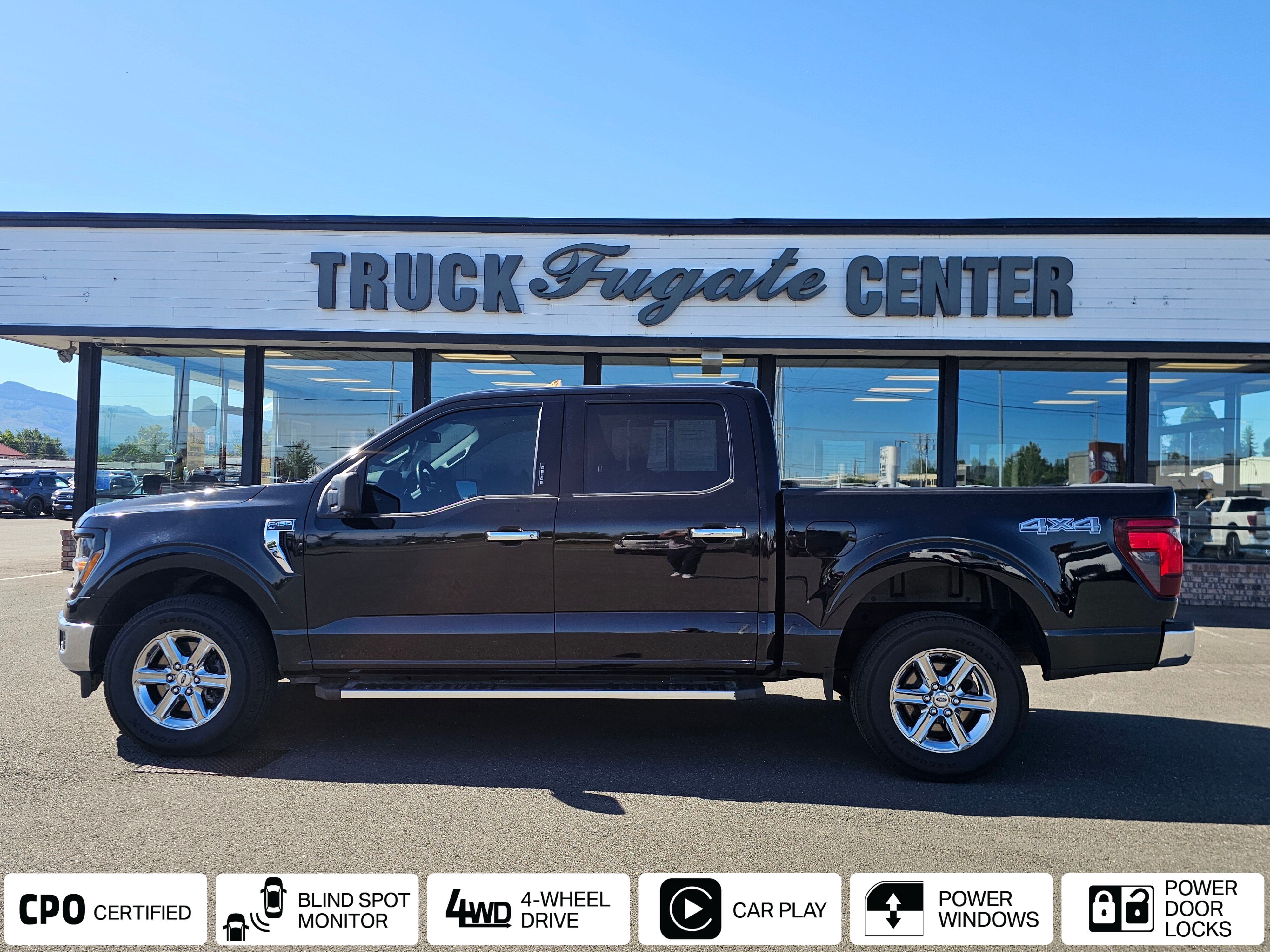 Agate Black Metallic 2024 Ford F-150 Pickup Truck Four-Wheel Drive Automatic